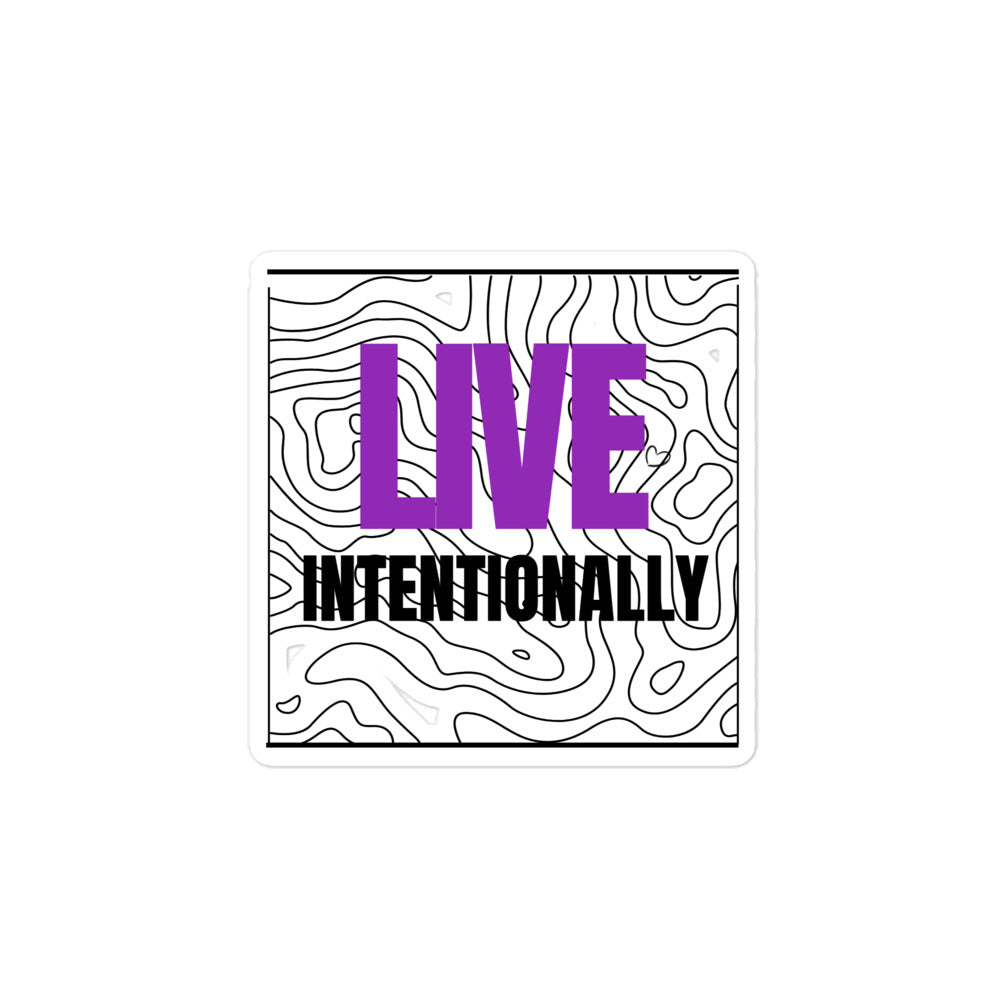 Bubble-free stickers-LIVE INTENTIONALLY