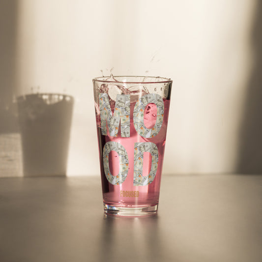 Shaker Pint Glass-MOOD:FOCUSED