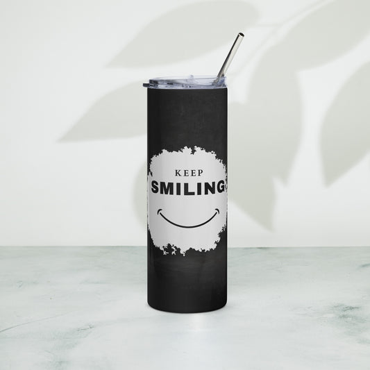 Stainless Steel Tumbler-KEEP SMILING