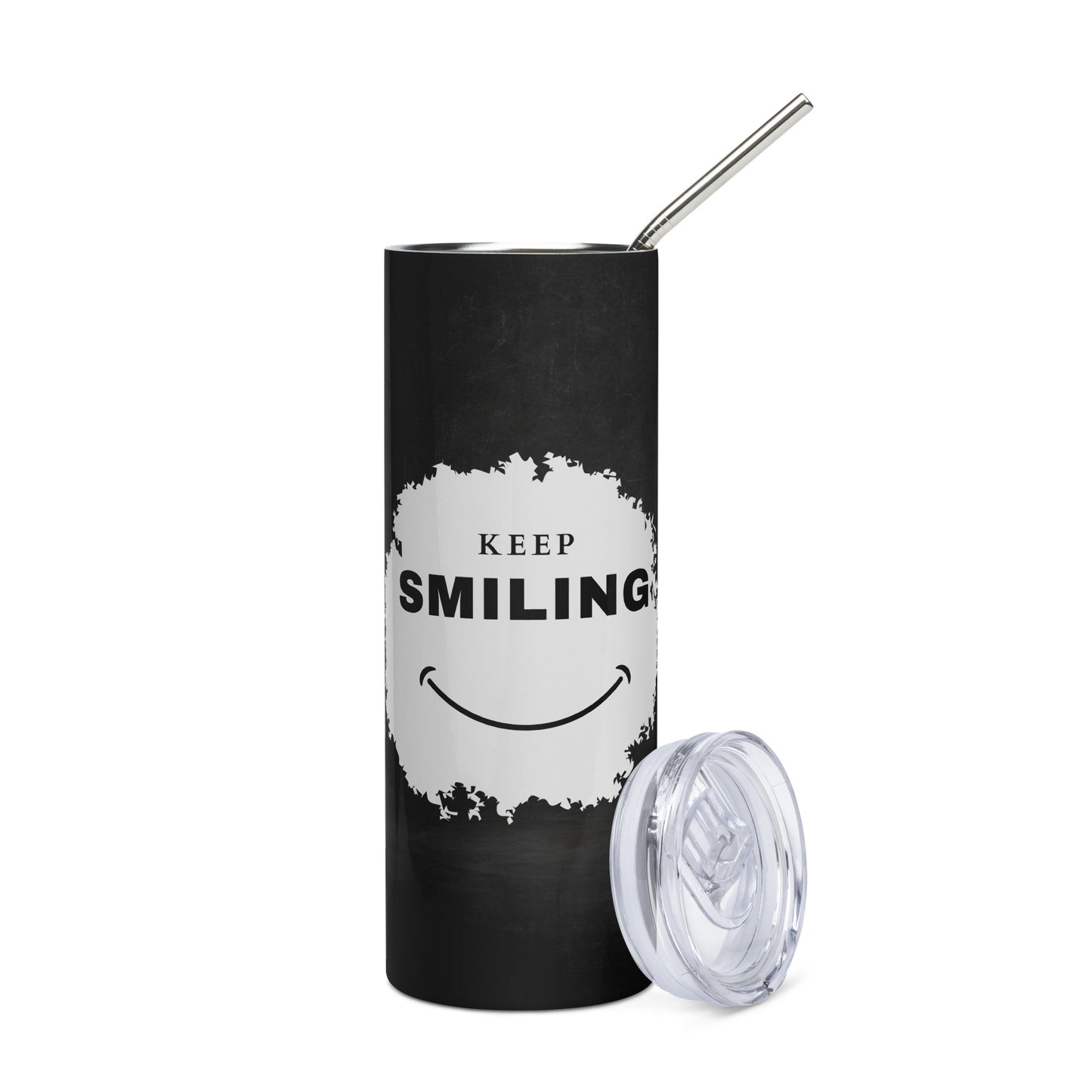 Stainless Steel Tumbler-KEEP SMILING