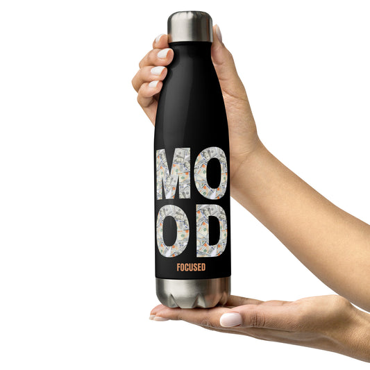 Stainless Steel Water Bottle-MOOD:FOCUSED