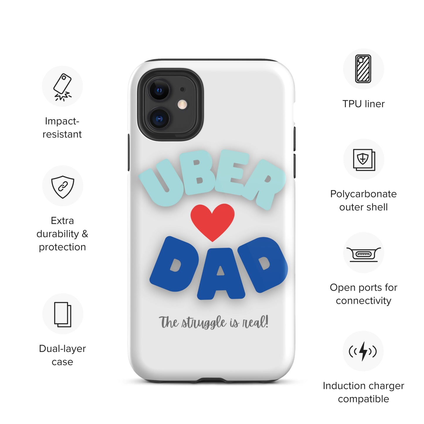 Tough Case for iPhone®-UBER DAD