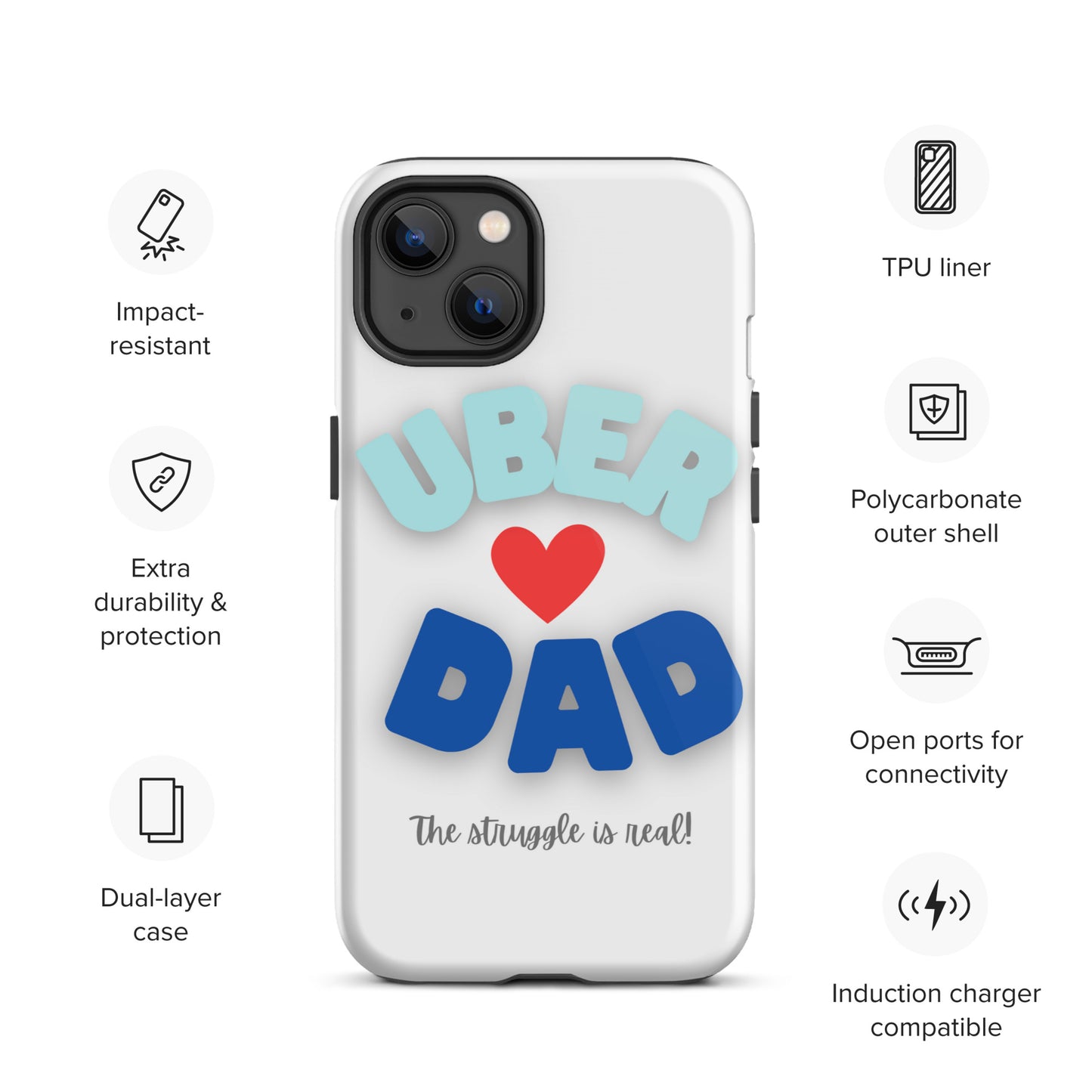 Tough Case for iPhone®-UBER DAD