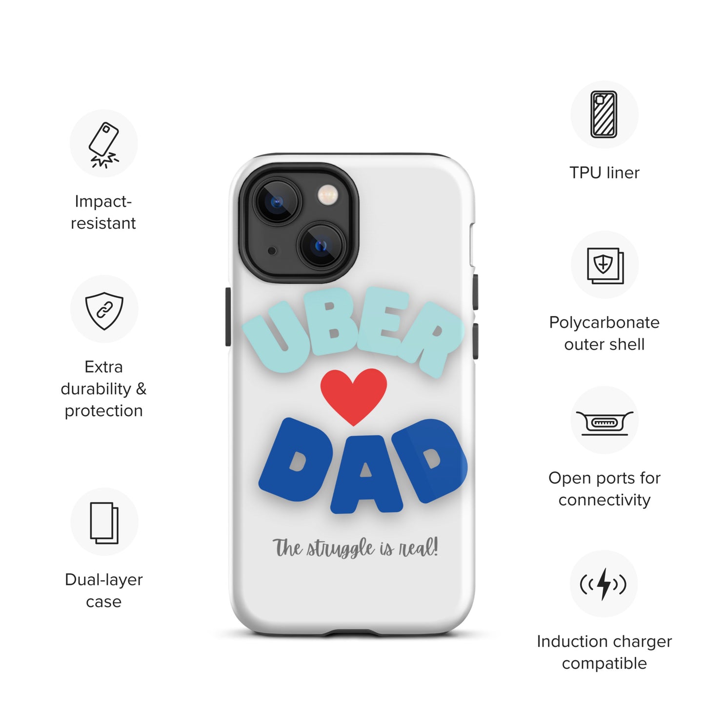 Tough Case for iPhone®-UBER DAD