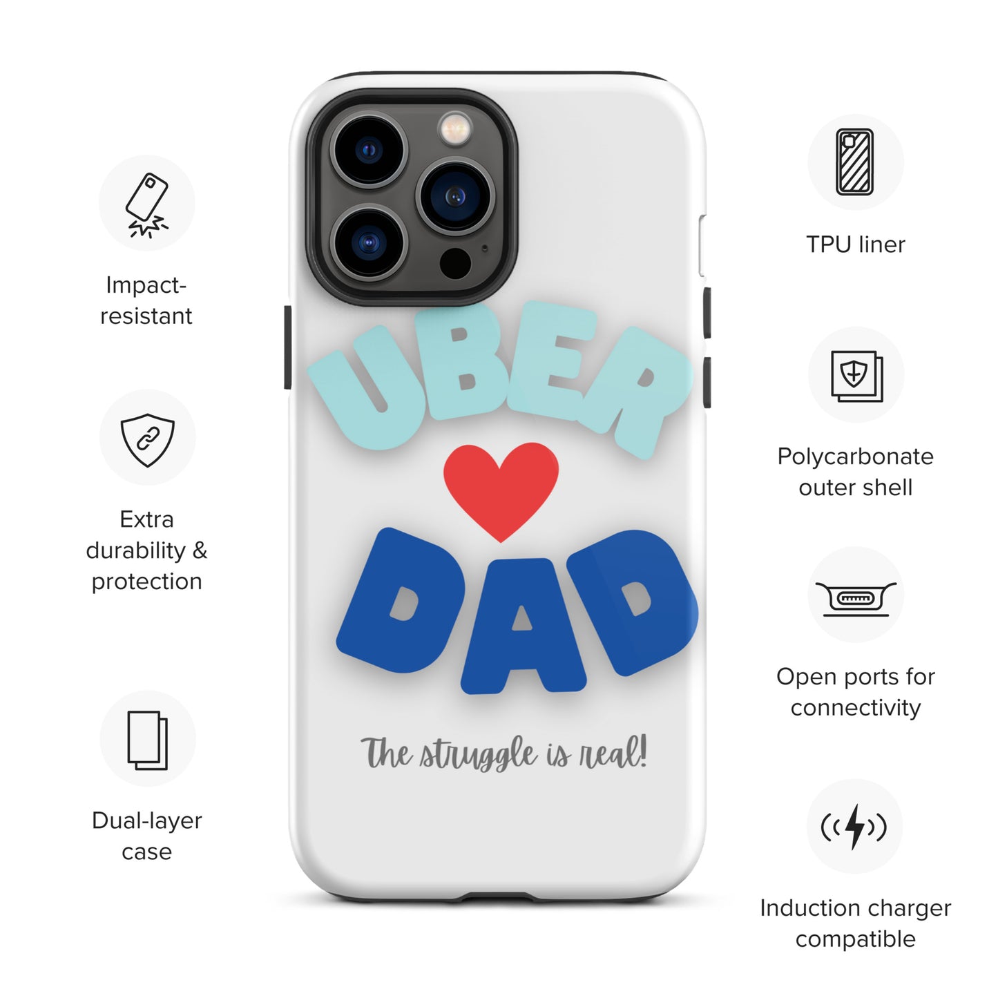 Tough Case for iPhone®-UBER DAD