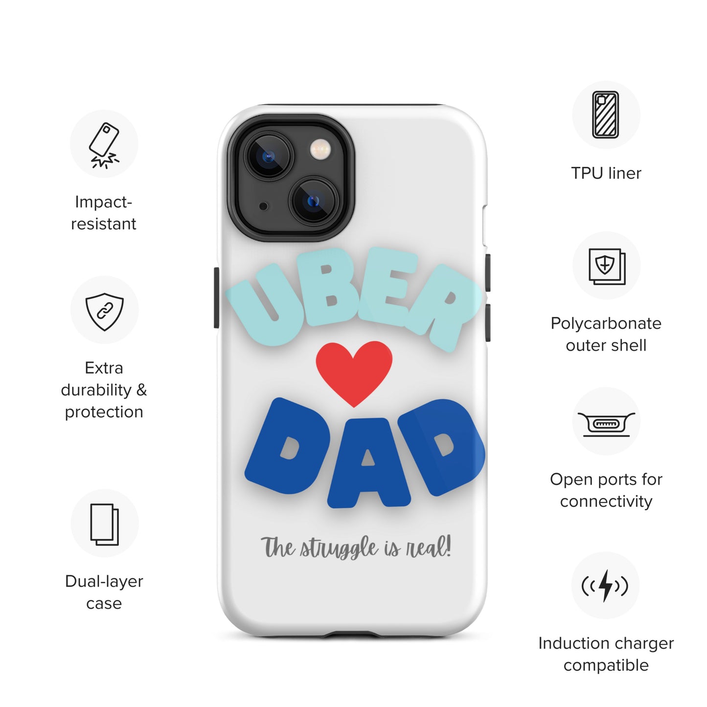 Tough Case for iPhone®-UBER DAD