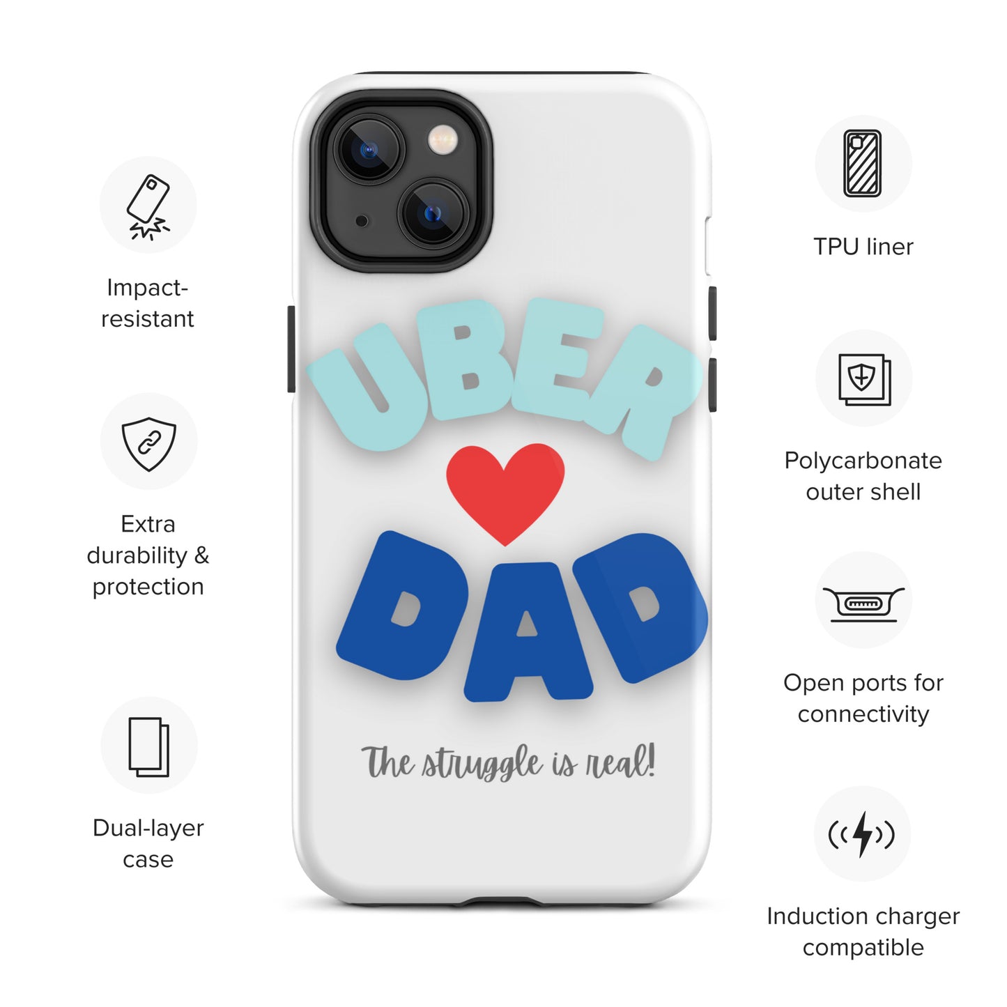 Tough Case for iPhone®-UBER DAD