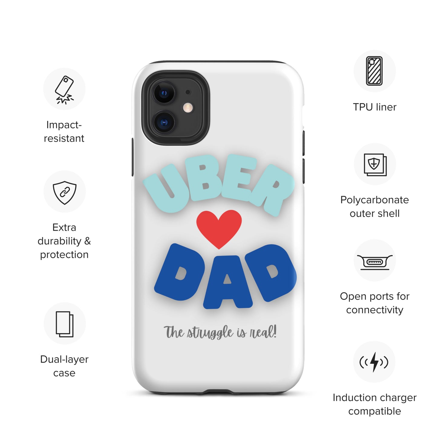 Tough Case for iPhone®-UBER DAD