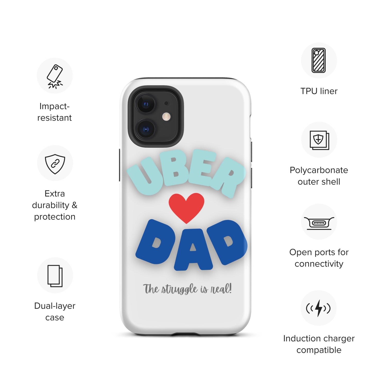 Tough Case for iPhone®-UBER DAD