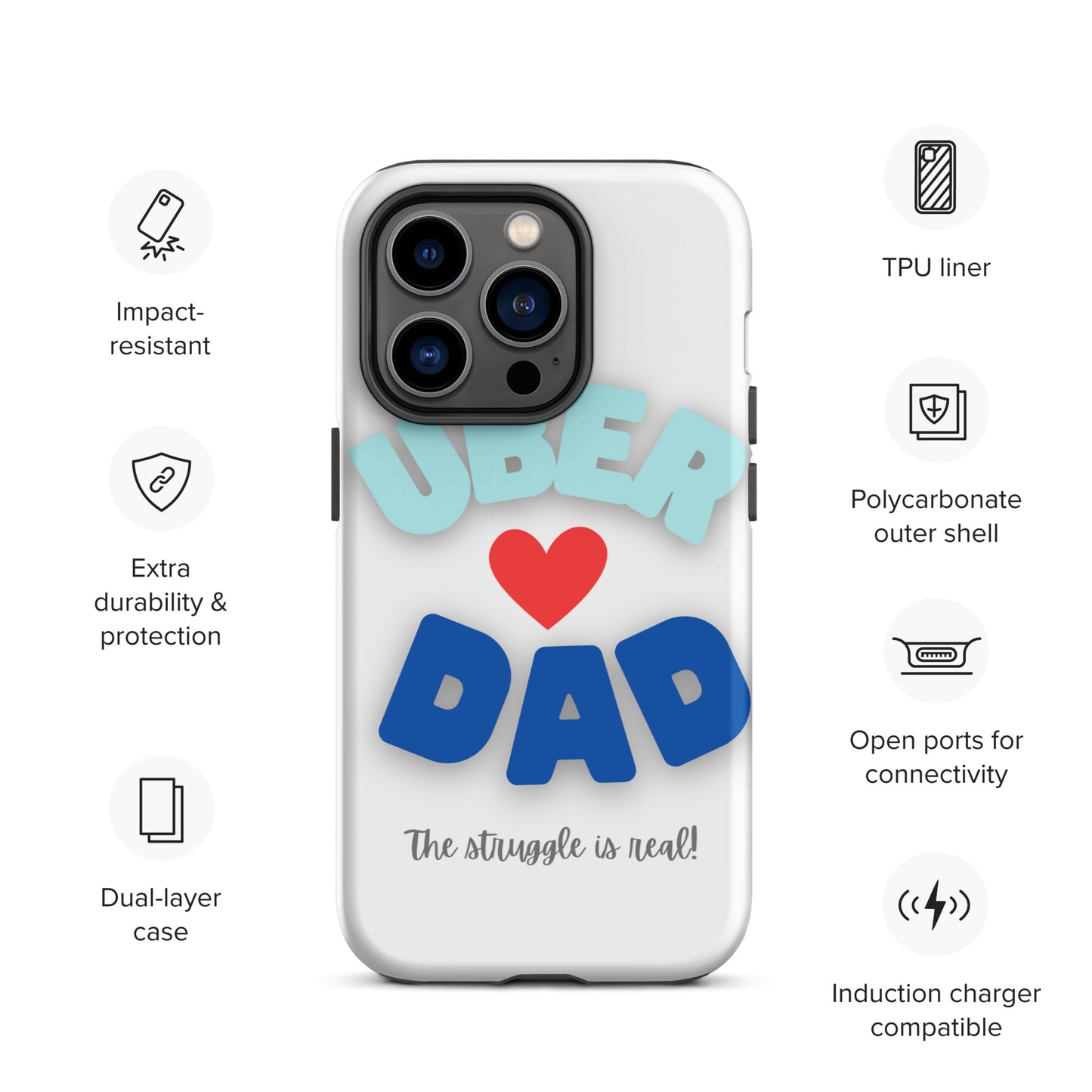 Tough Case for iPhone®-UBER DAD