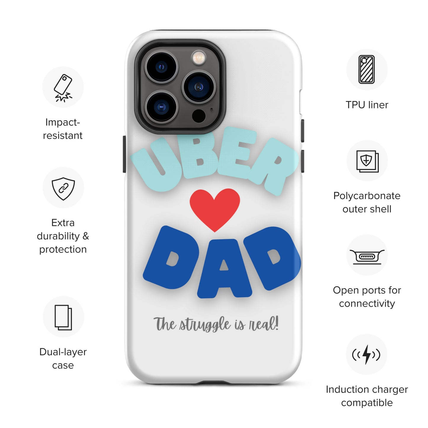 Tough Case for iPhone®-UBER DAD