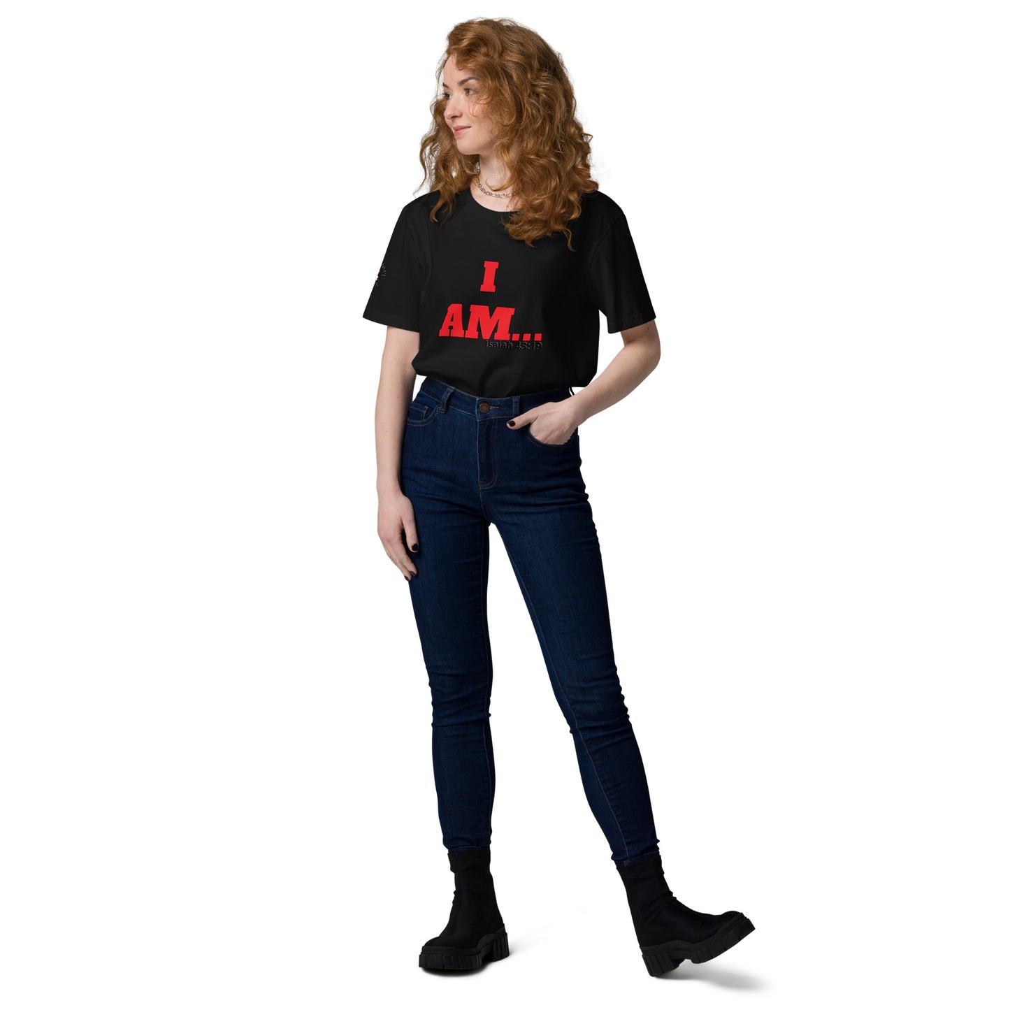 Unisex Organic Cotton T-Shirt-I AM...and I WAS...with scriptures