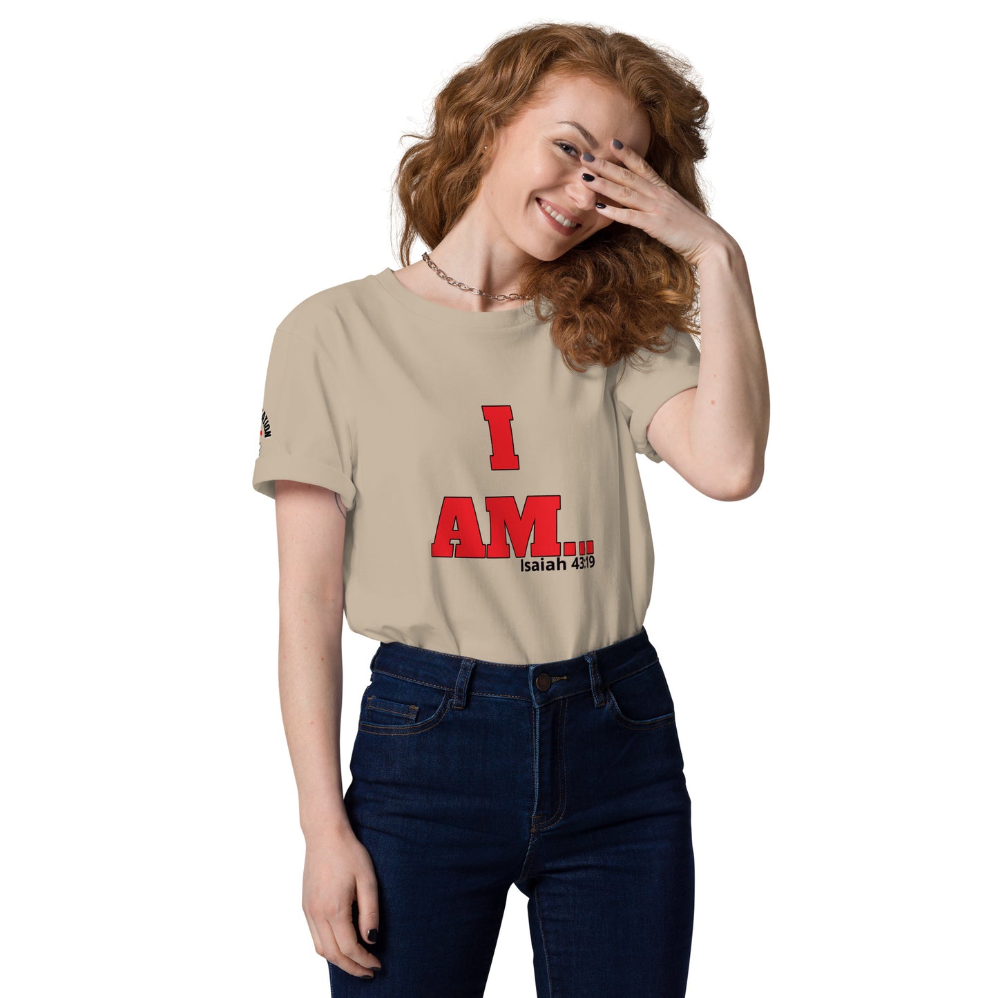 Unisex Organic Cotton T-Shirt-I AM...and I WAS...with scriptures