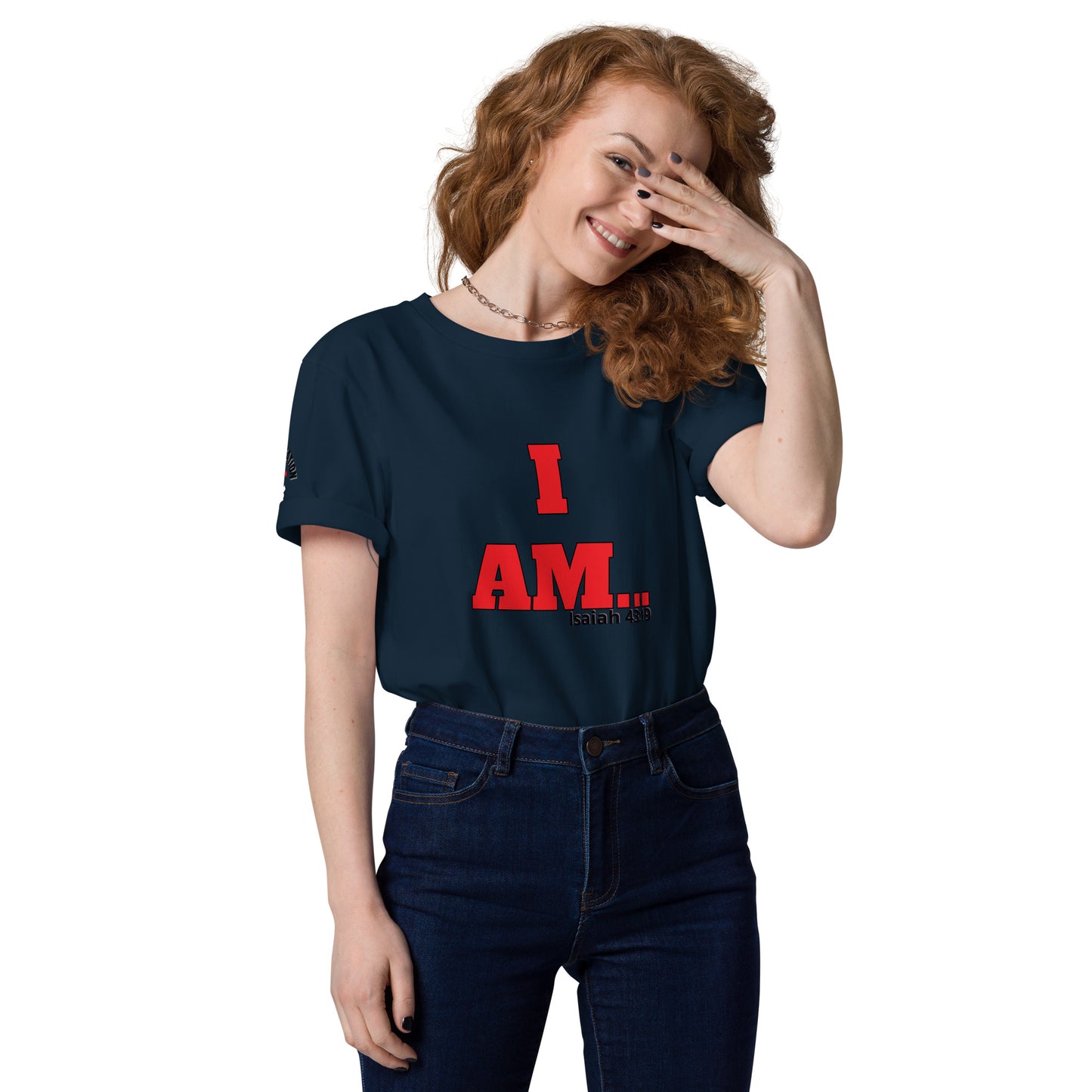 Unisex Organic Cotton T-Shirt-I AM...and I WAS...with scriptures