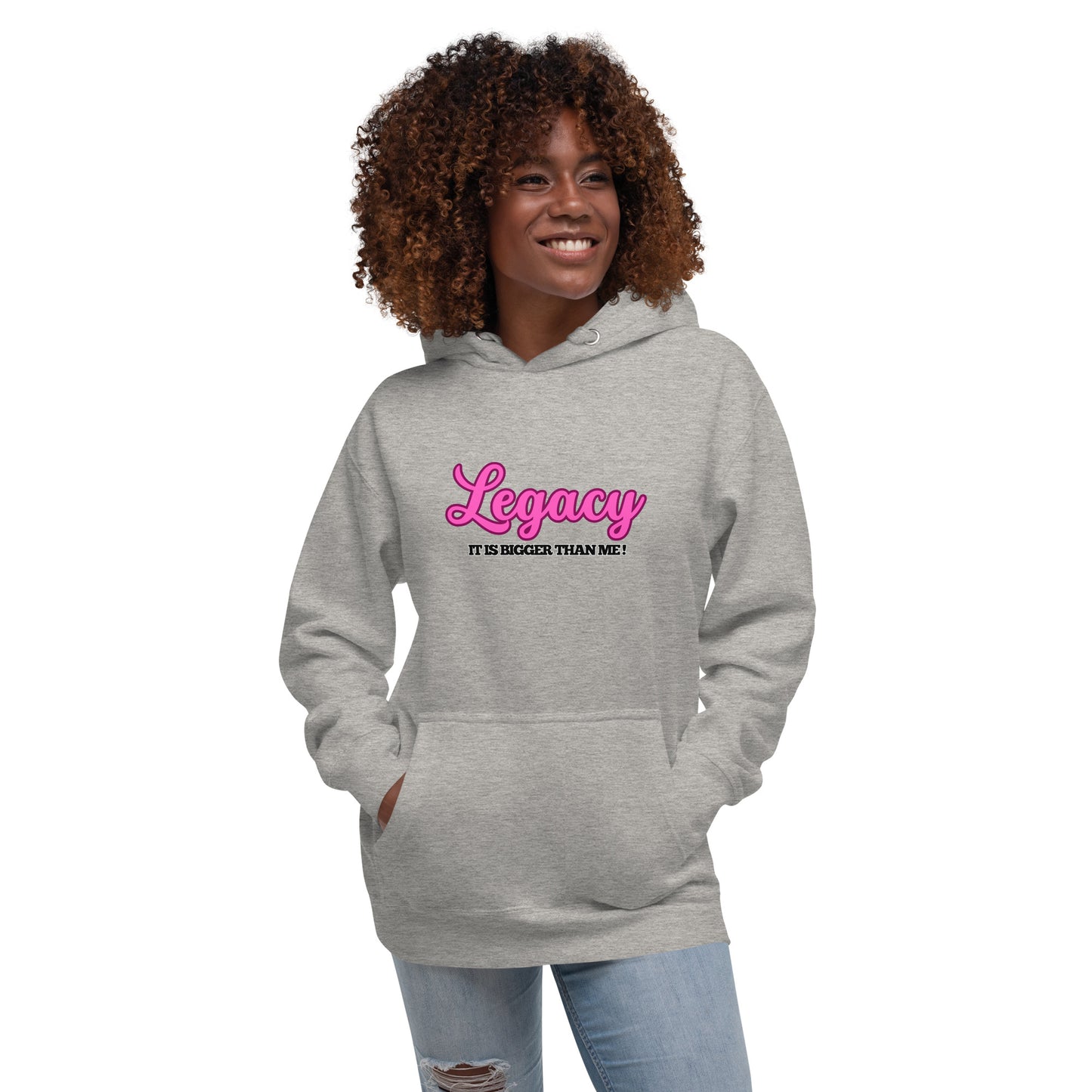 Unisex Hoodie-LEGACY 'IT'S BIGGER THAN ME!" (PINK)