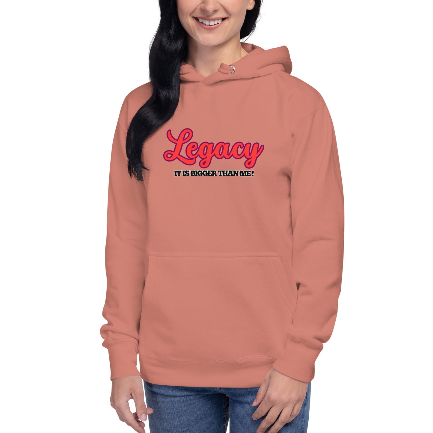 Unisex Hoodie-LEGACY "It Is Bigger Than Me!" (RED)