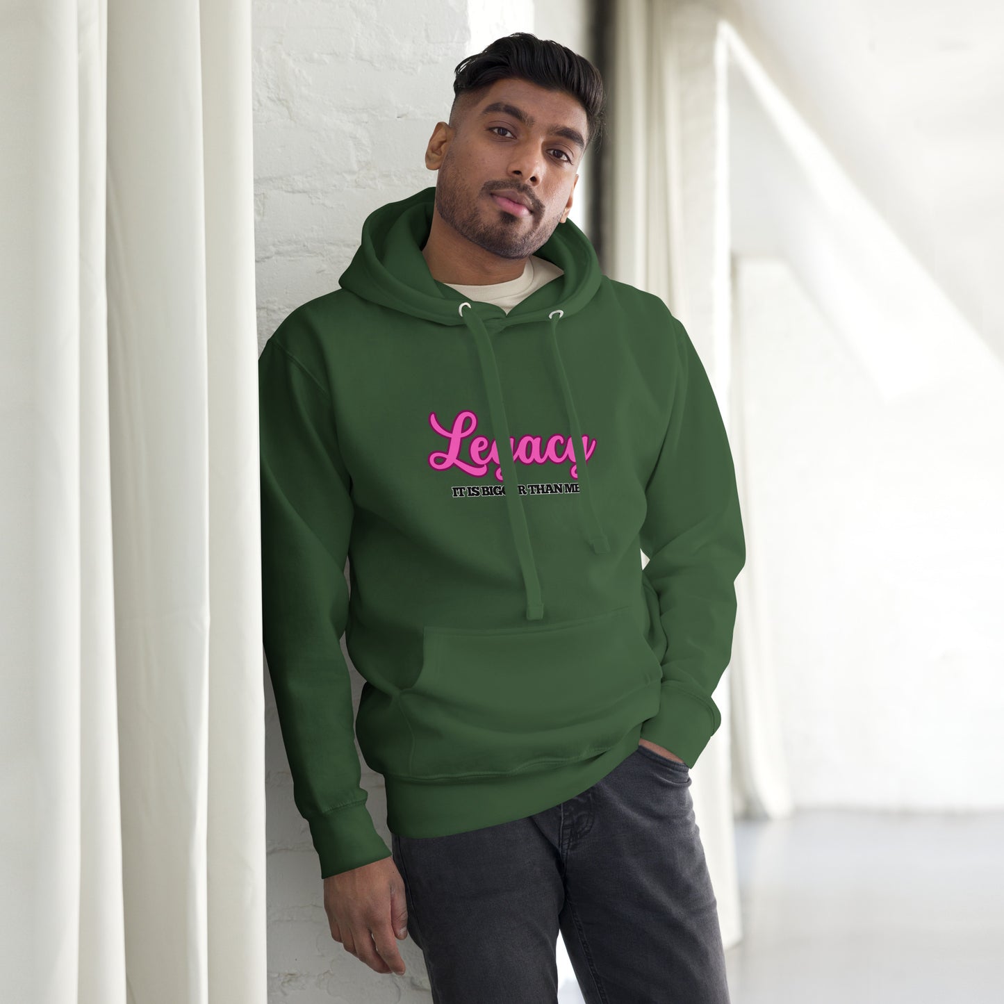 Unisex Hoodie-LEGACY 'IT'S BIGGER THAN ME!" (PINK)