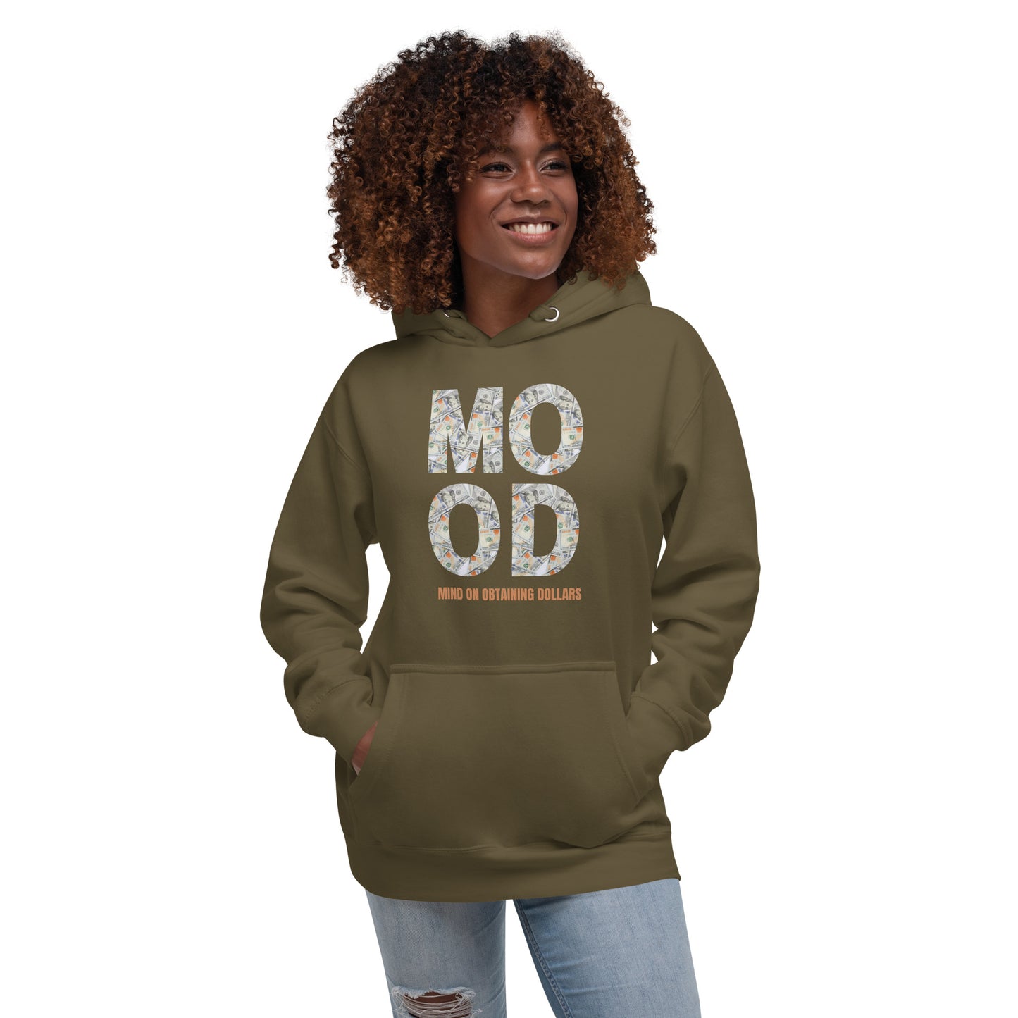 Unisex Hoodie-MOOD:MIND ON OBTAINING DOLLARS