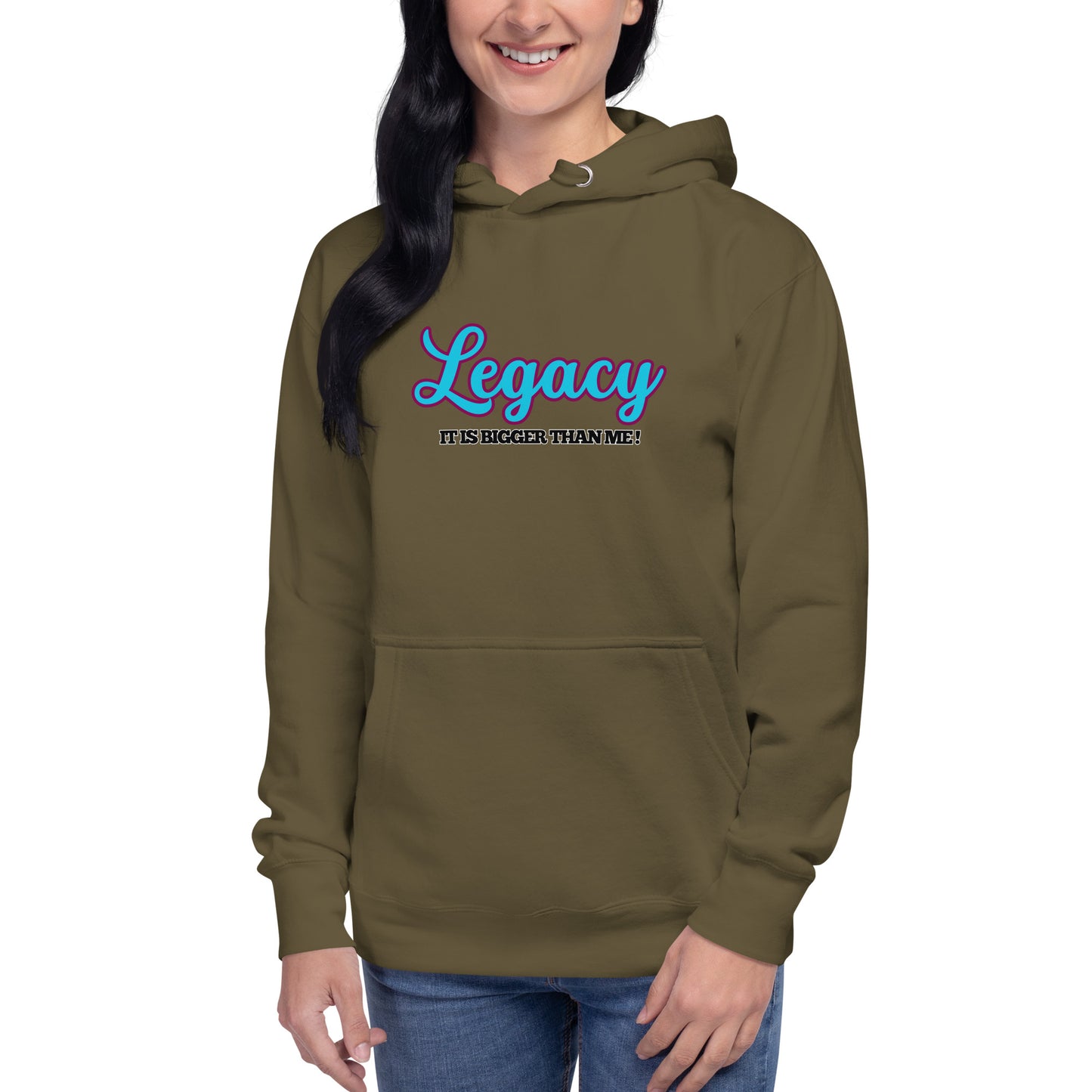 Unisex Hoodie-LEGACY "It Is Bigger Than Me!" (BLUE)