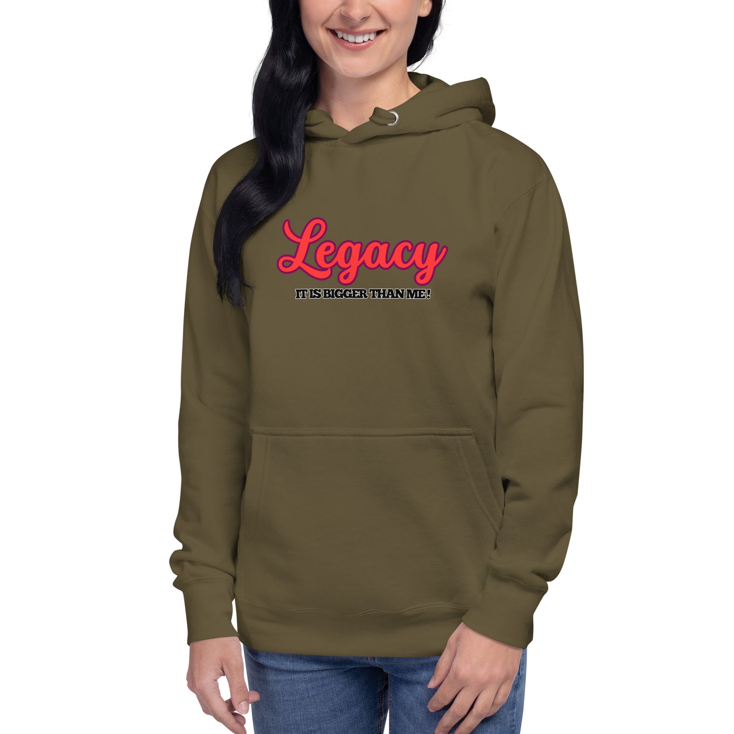 Unisex Hoodie-LEGACY "It Is Bigger Than Me!" (RED)