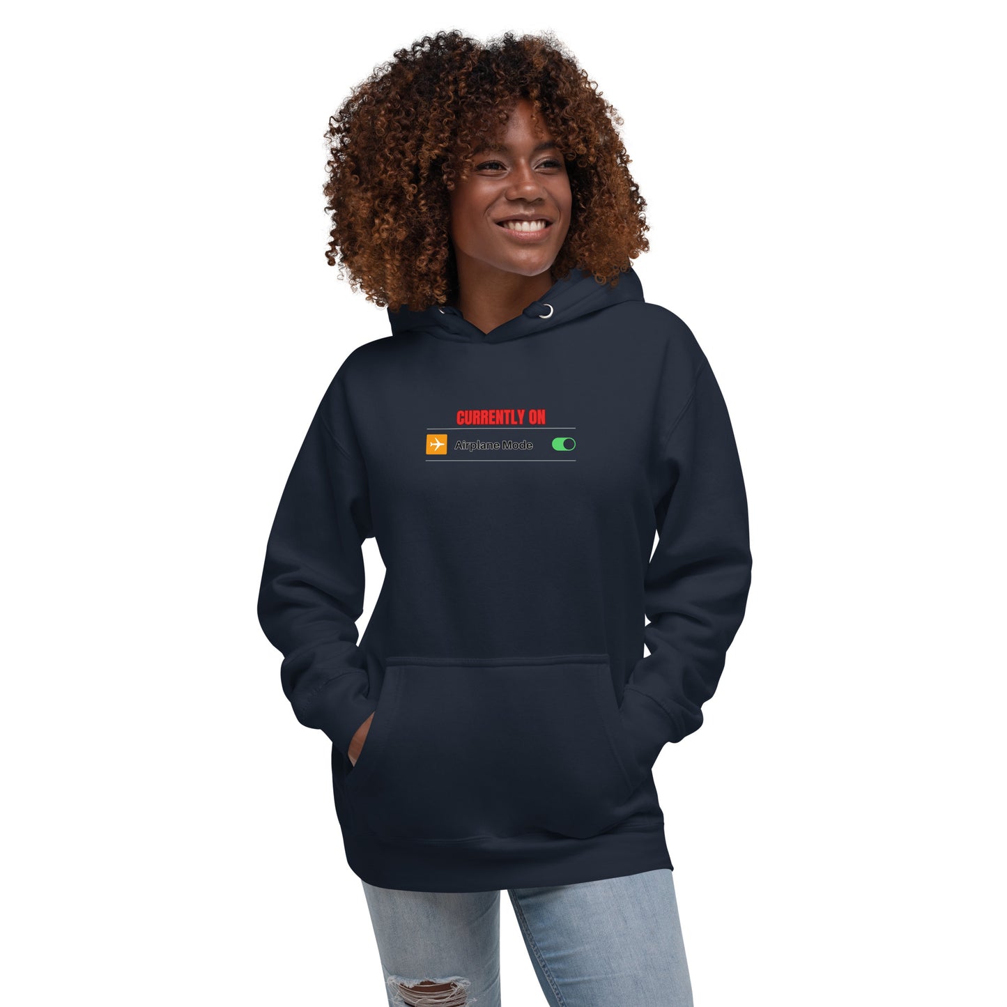 Unisex Hoodie-Currently on Airplane Mode