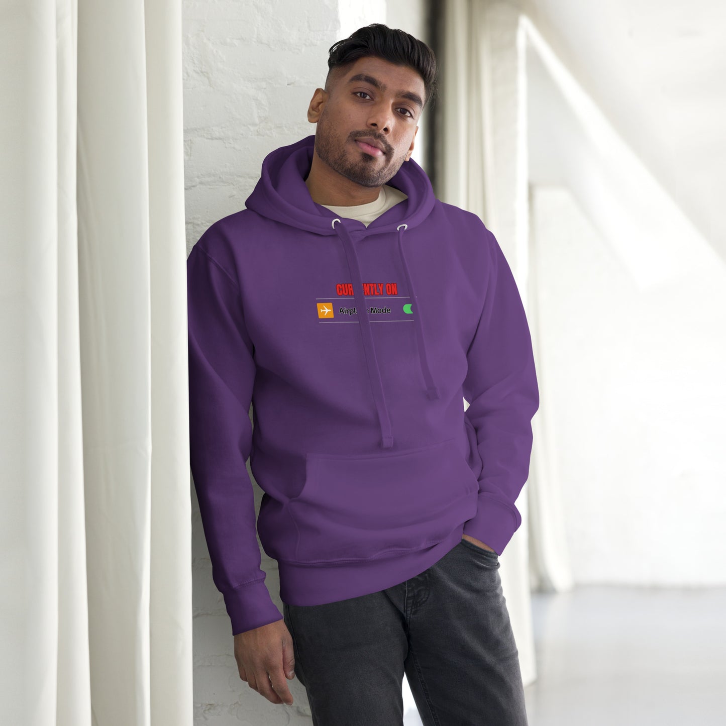 Unisex Hoodie-Currently on Airplane Mode