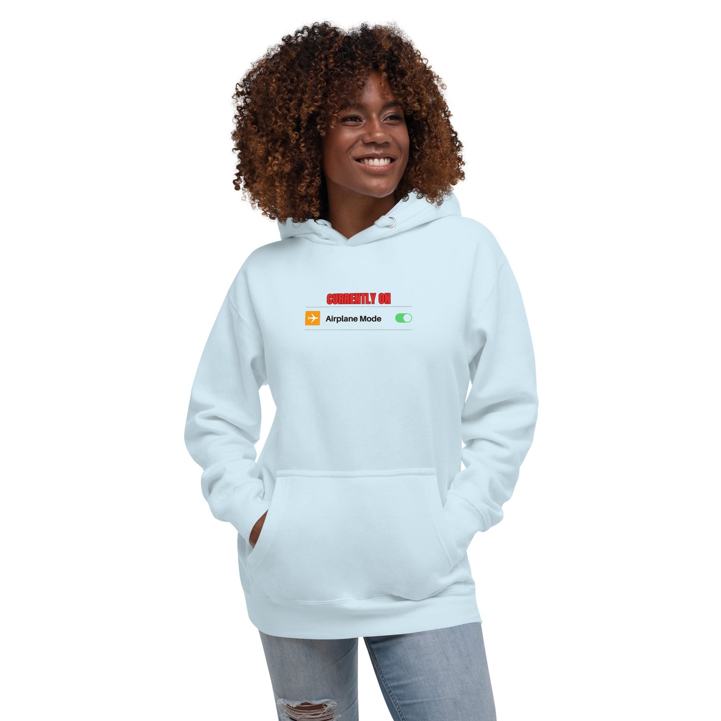 Unisex Hoodie-Currently on Airplane Mode