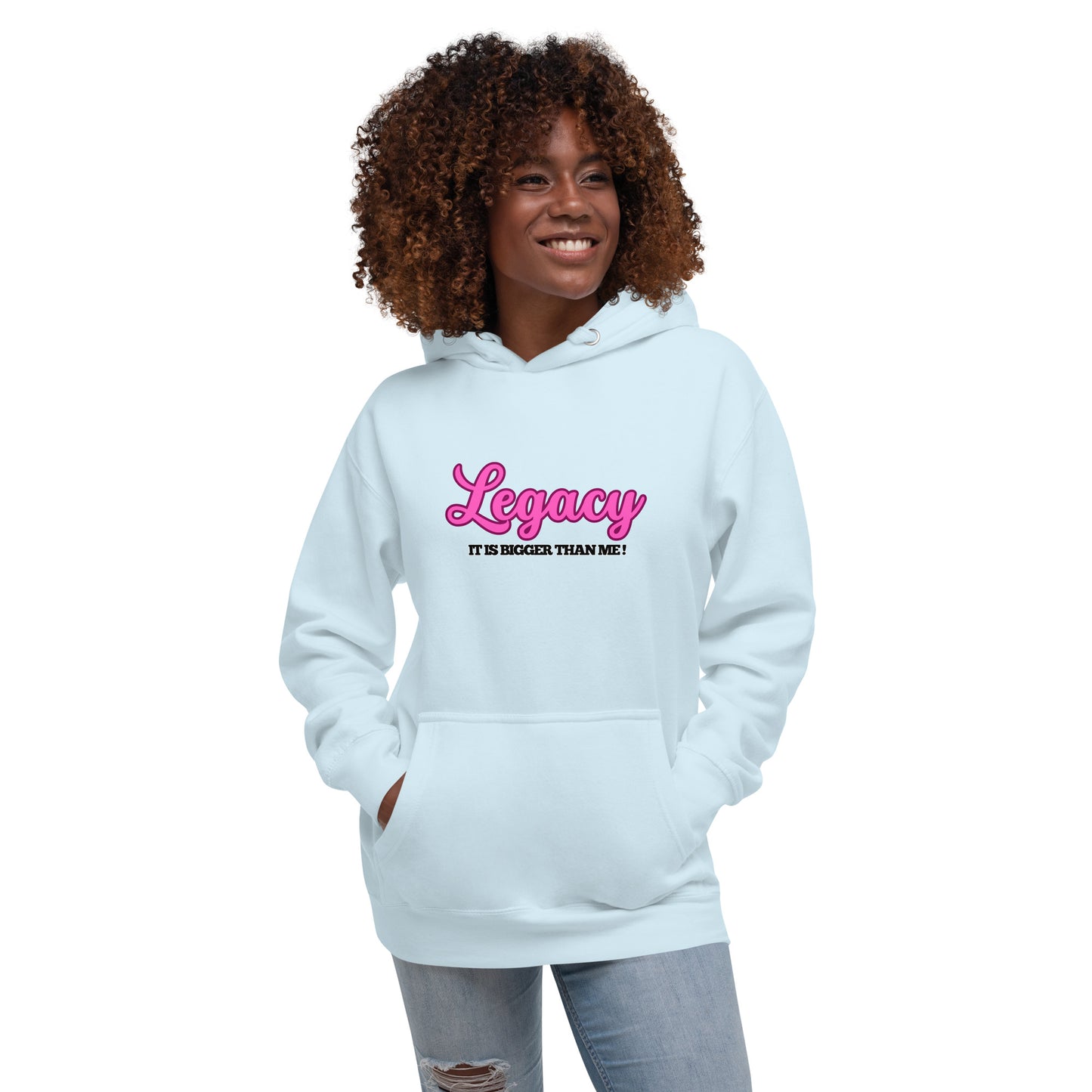 Unisex Hoodie-LEGACY 'IT'S BIGGER THAN ME!" (PINK)