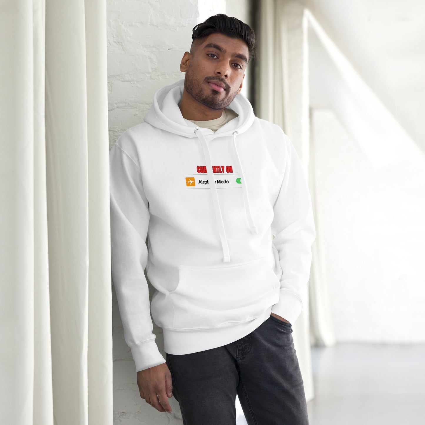 Unisex Hoodie-Currently on Airplane Mode