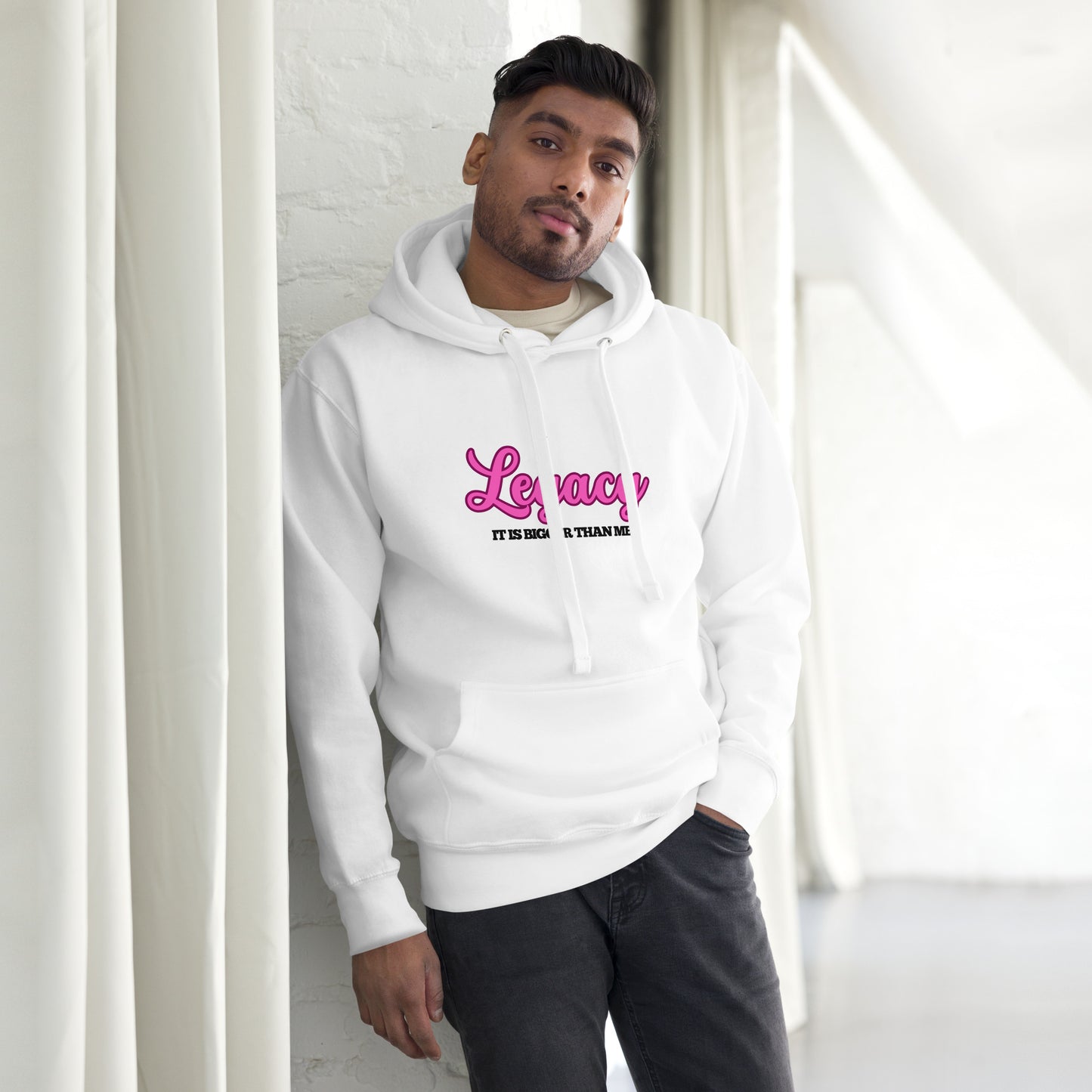 Unisex Hoodie-LEGACY 'IT'S BIGGER THAN ME!" (PINK)