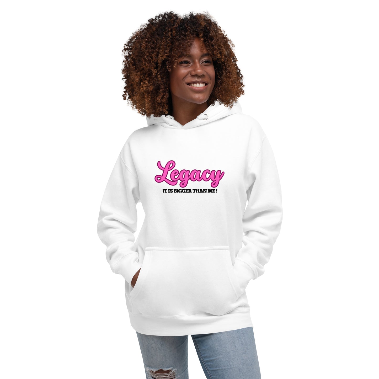 Unisex Hoodie-LEGACY 'IT'S BIGGER THAN ME!" (PINK)