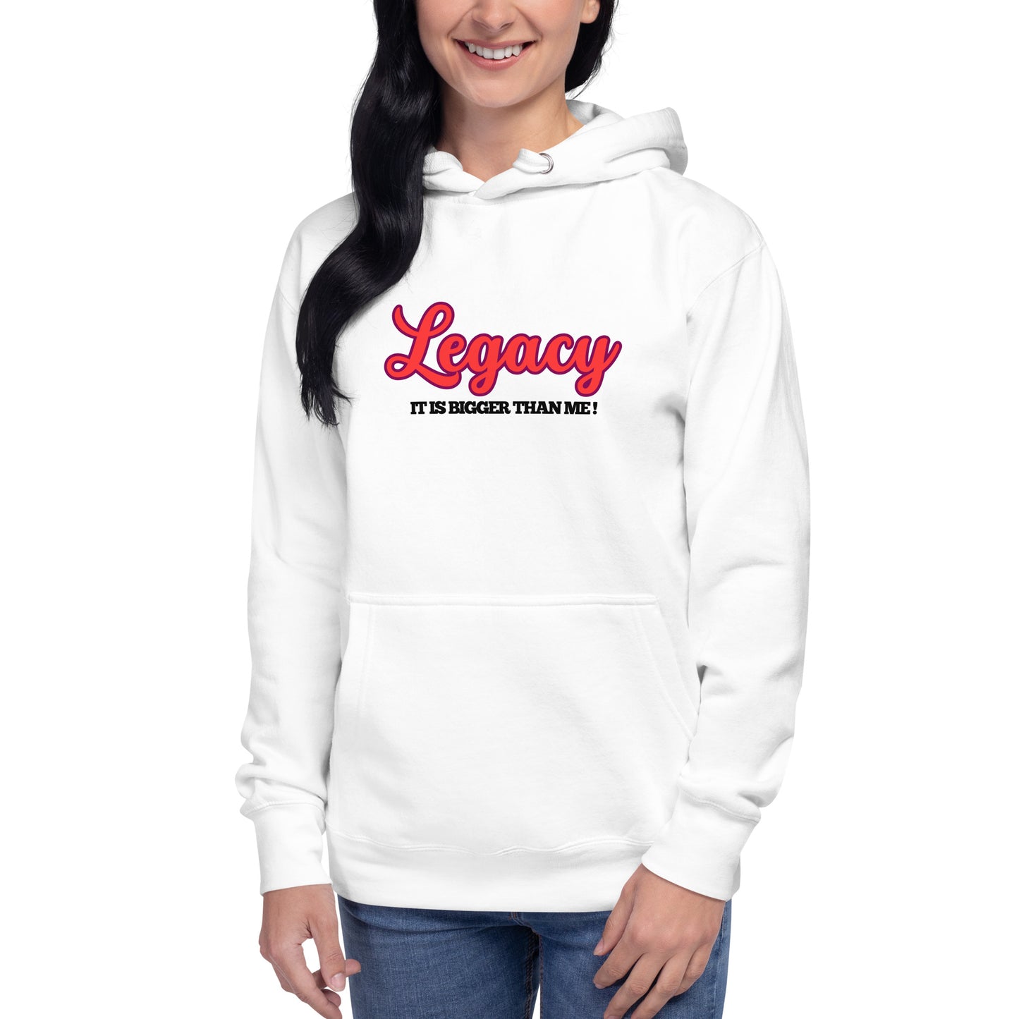 Unisex Hoodie-LEGACY "It Is Bigger Than Me!" (RED)