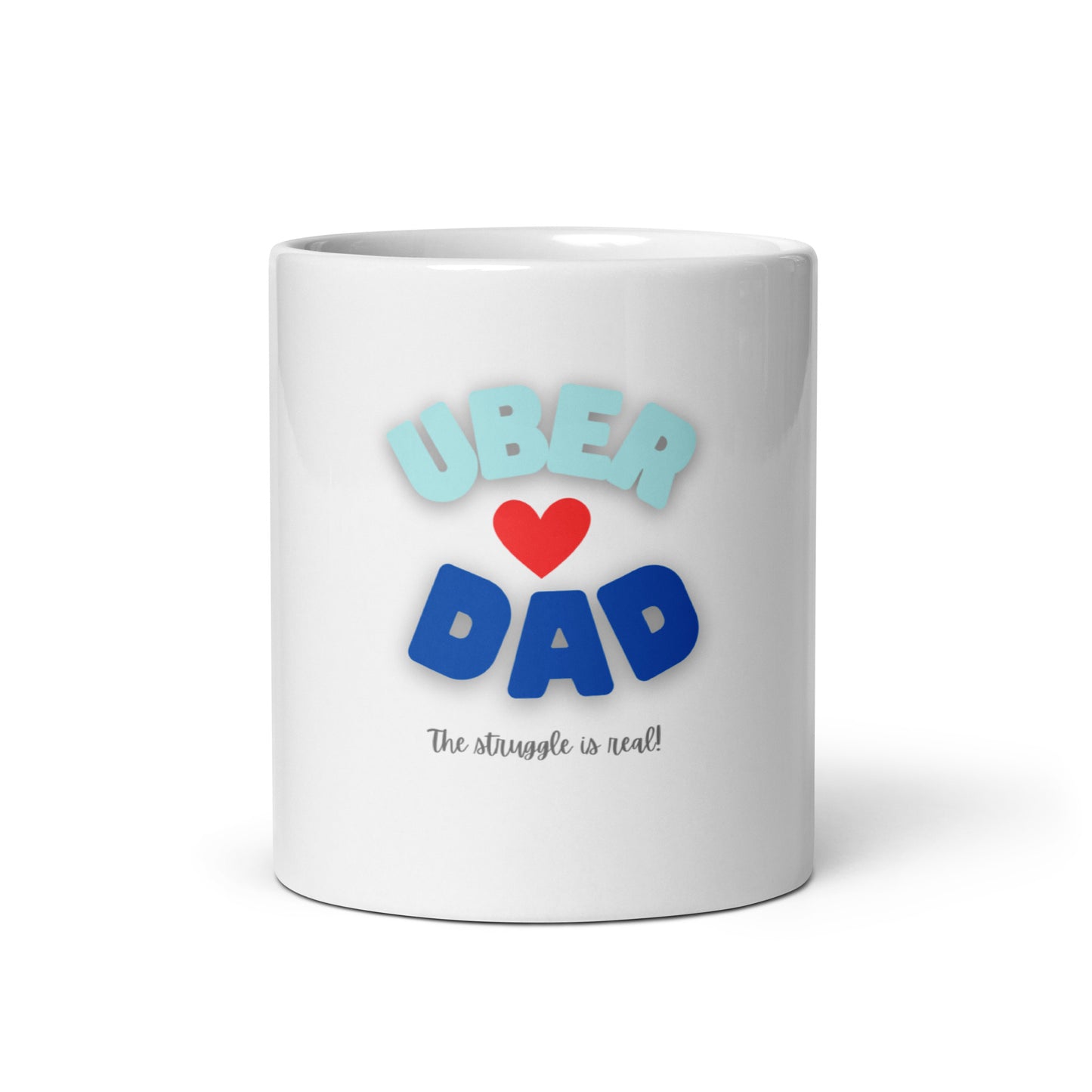 White Glossy Mug-UBER DAD