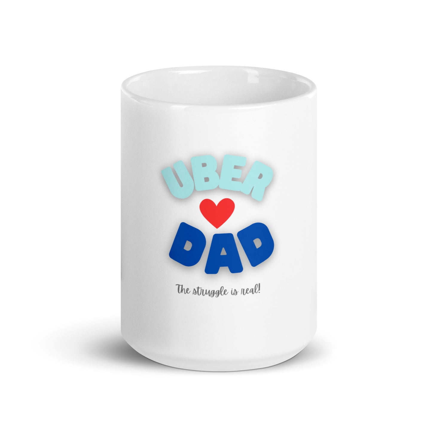 White Glossy Mug-UBER DAD