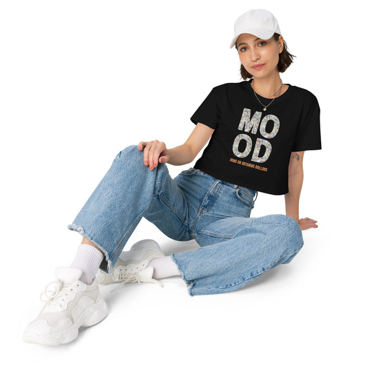 Women’s Crop Top-MOOD:MIND ON OBTAINING DOLLARS