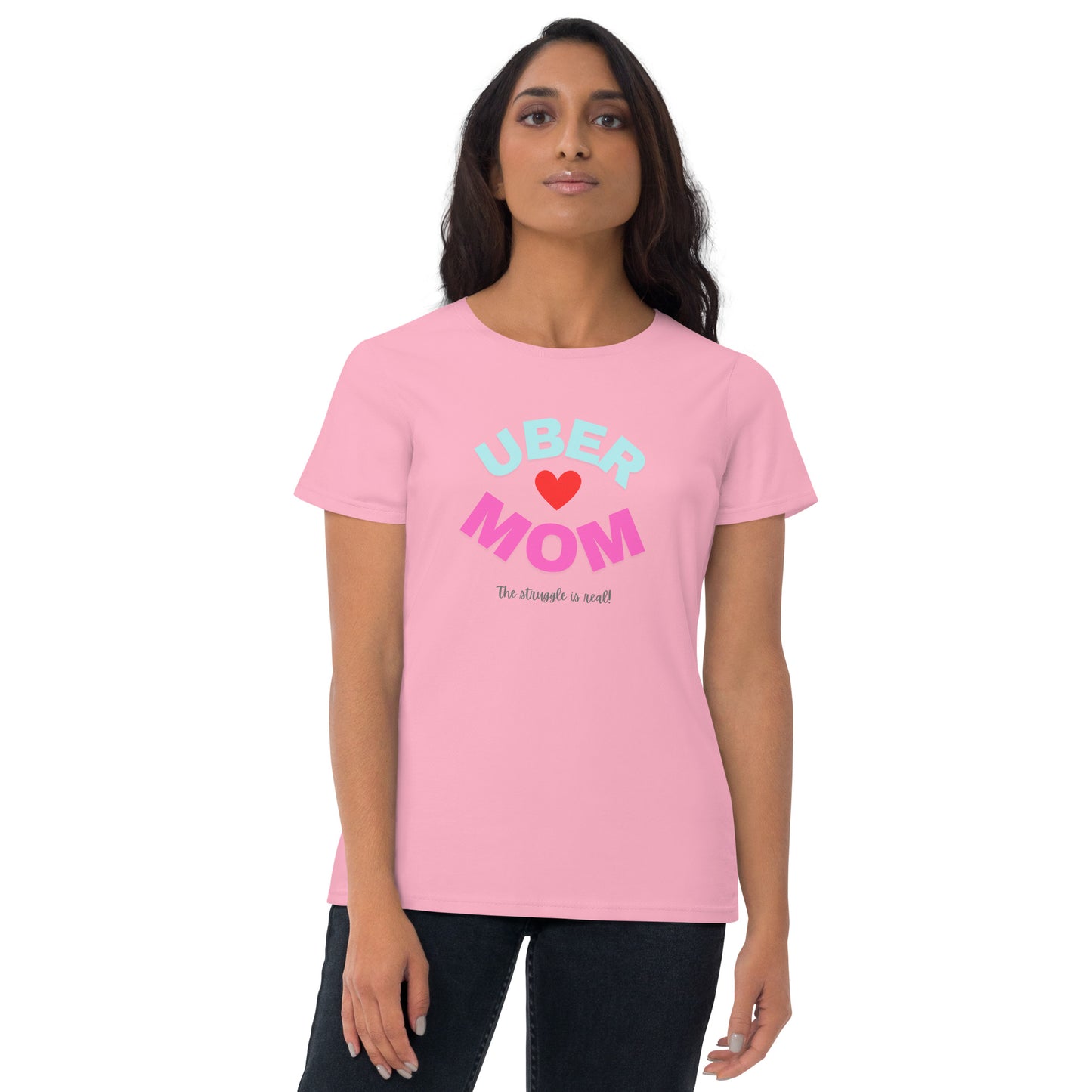 Women's Short Sleeve T-Shirt-UBER MOM