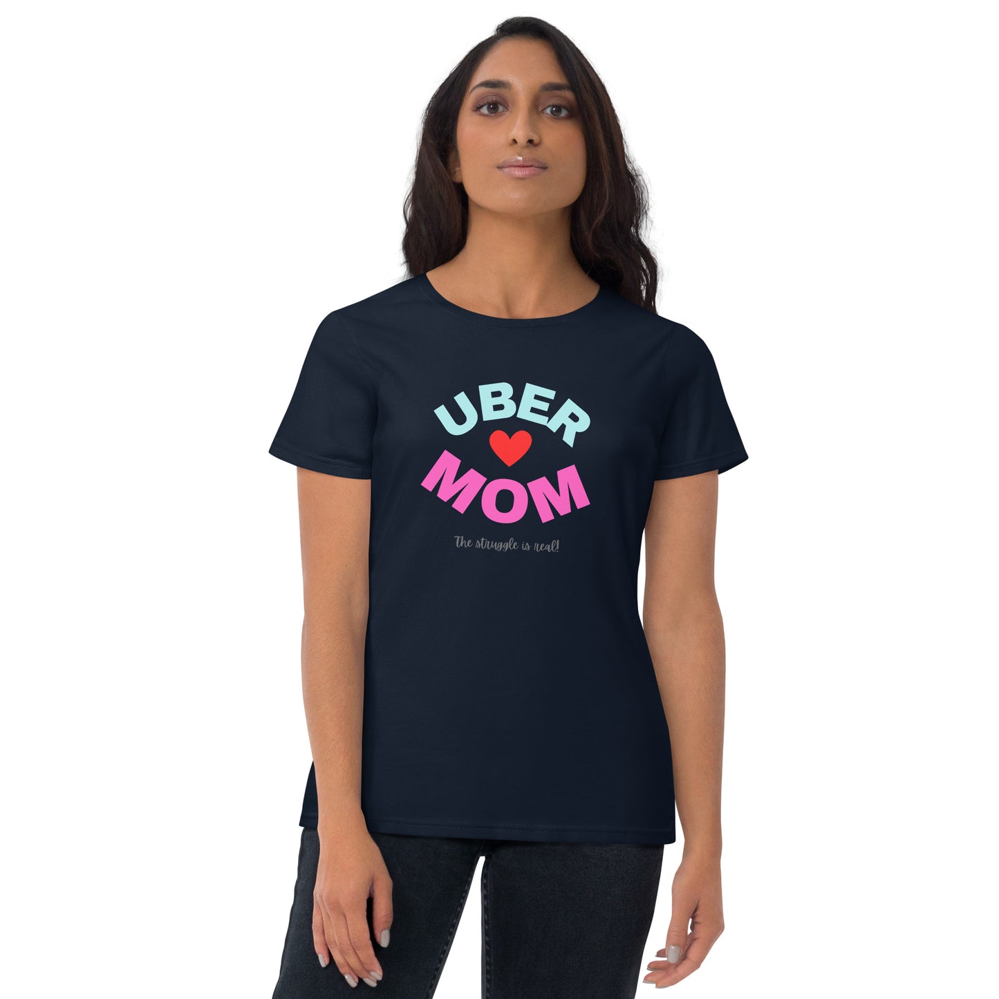 Women's Short Sleeve T-Shirt-UBER MOM