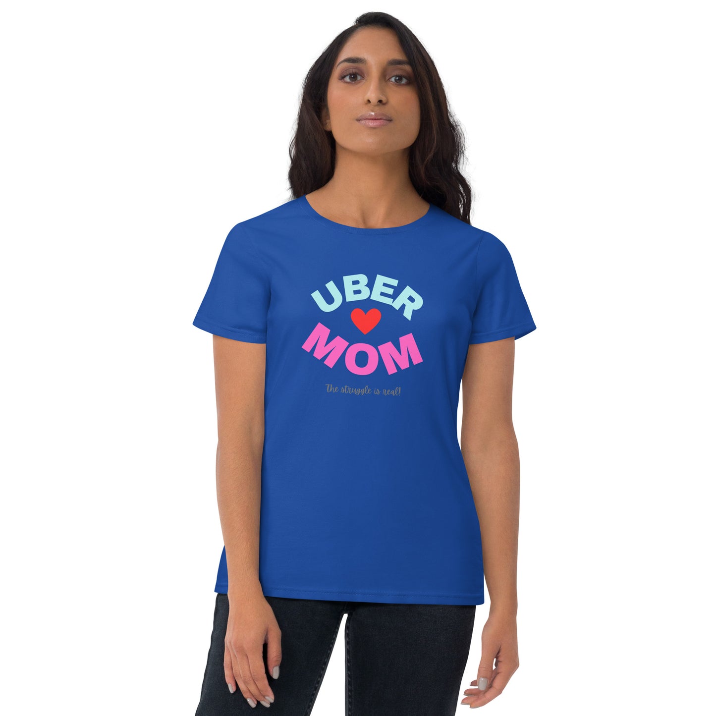 Women's Short Sleeve T-Shirt-UBER MOM