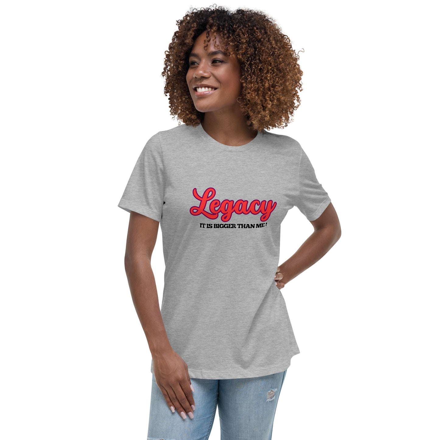 Women's Relaxed T-Shirt-LEGACY (RED)