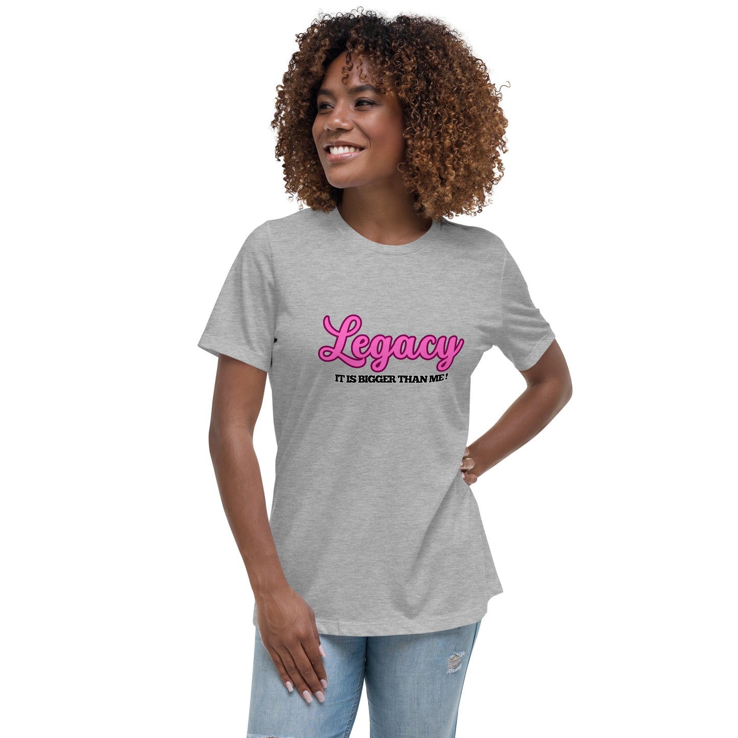 Women's Relaxed T-Shirt-Legacy (Pink)