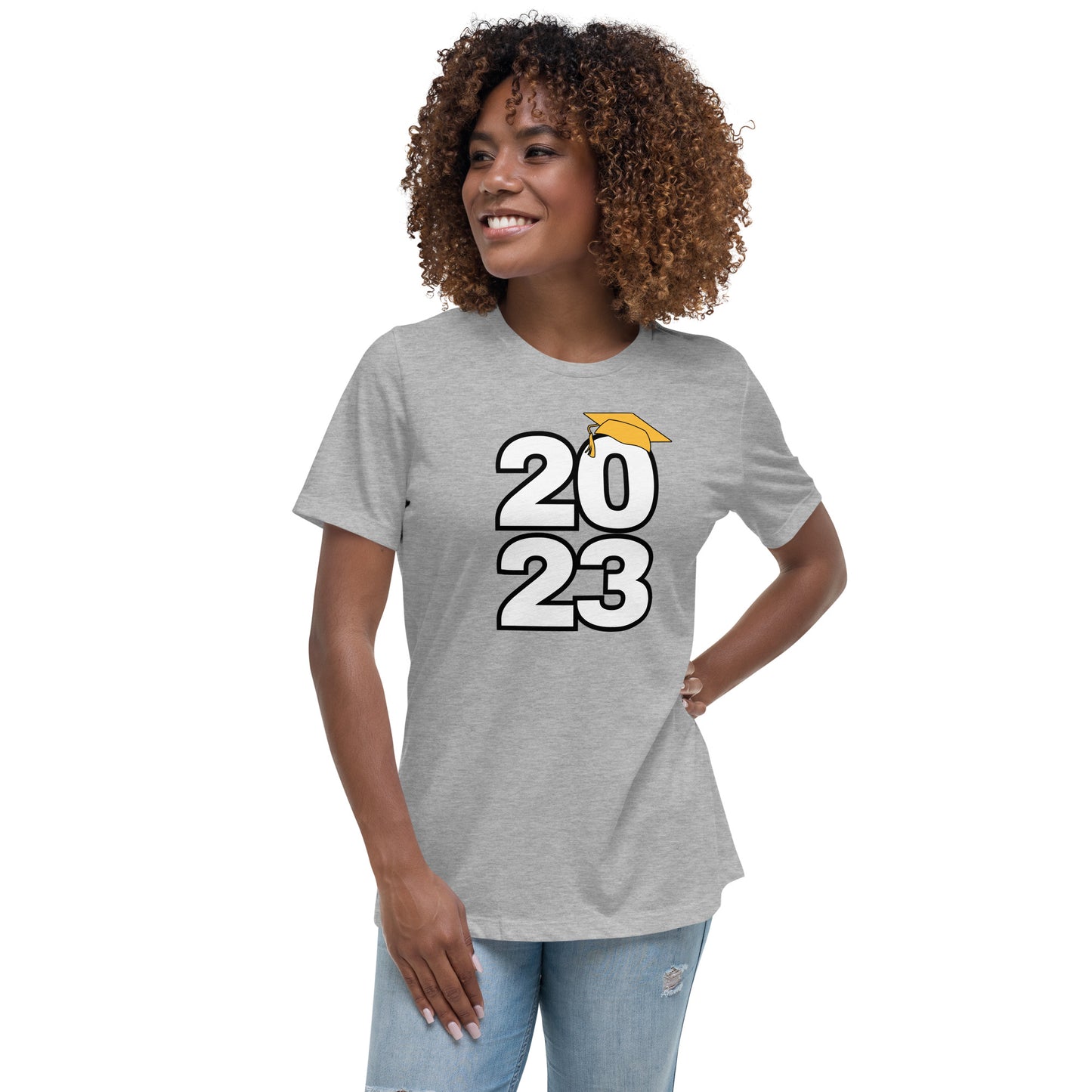 Women's Relaxed T-Shirt-Class of 2023 (GOLD)