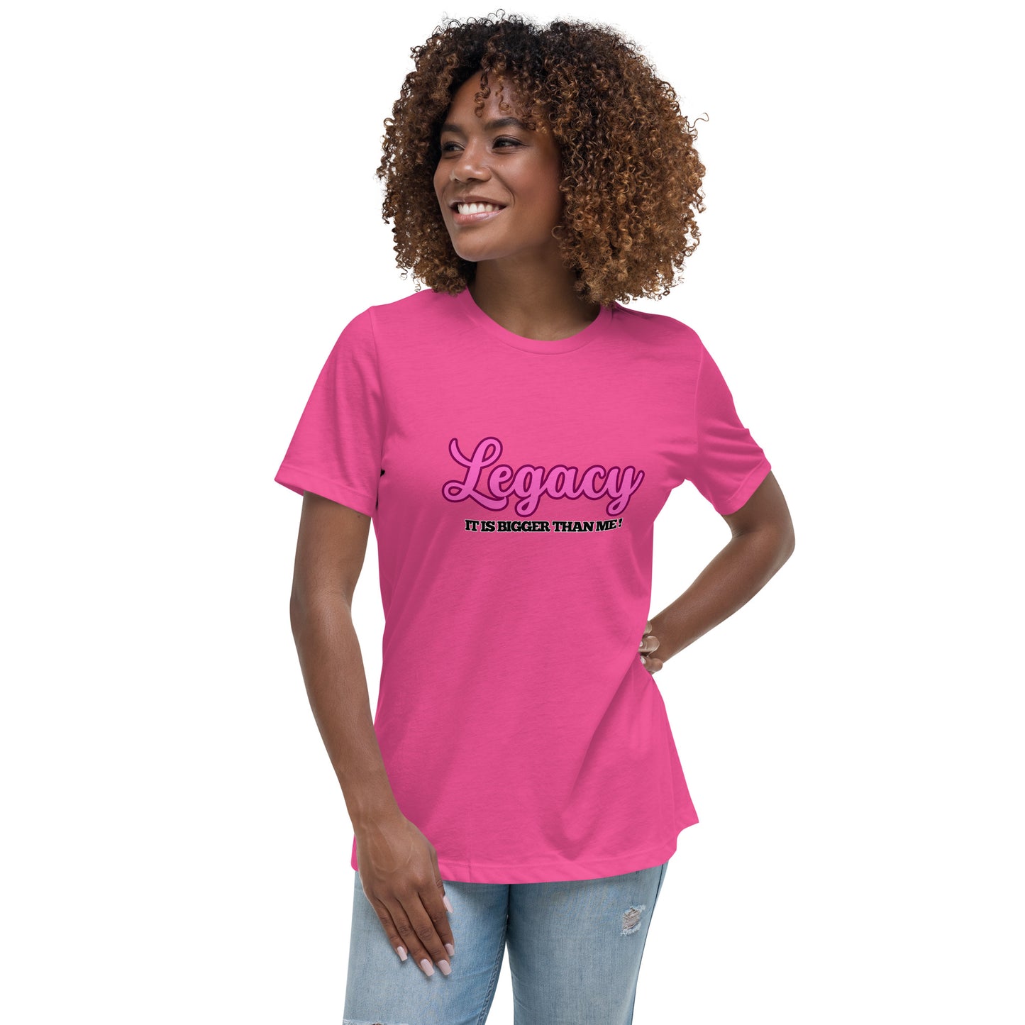 Women's Relaxed T-Shirt-Legacy (Pink)