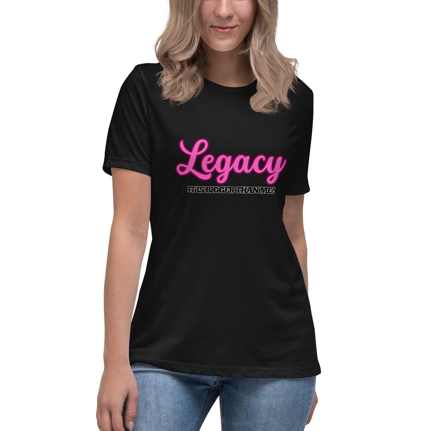 Women's Relaxed T-Shirt-Legacy (Pink)