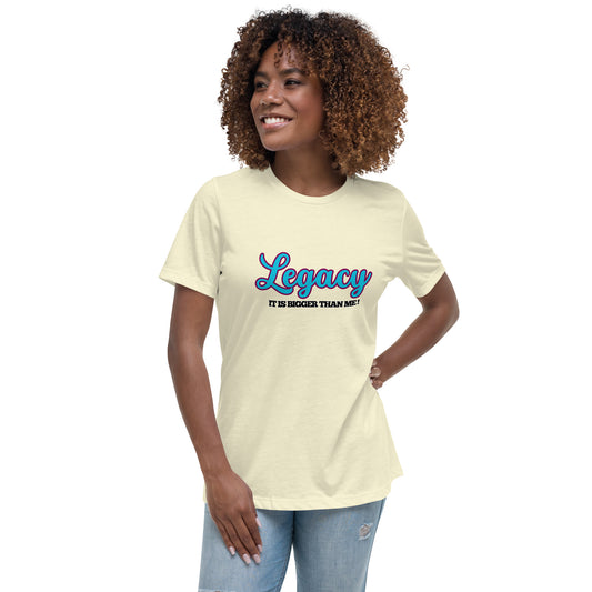 Women's Relaxed T-Shirt-LEGACY (BLUE)