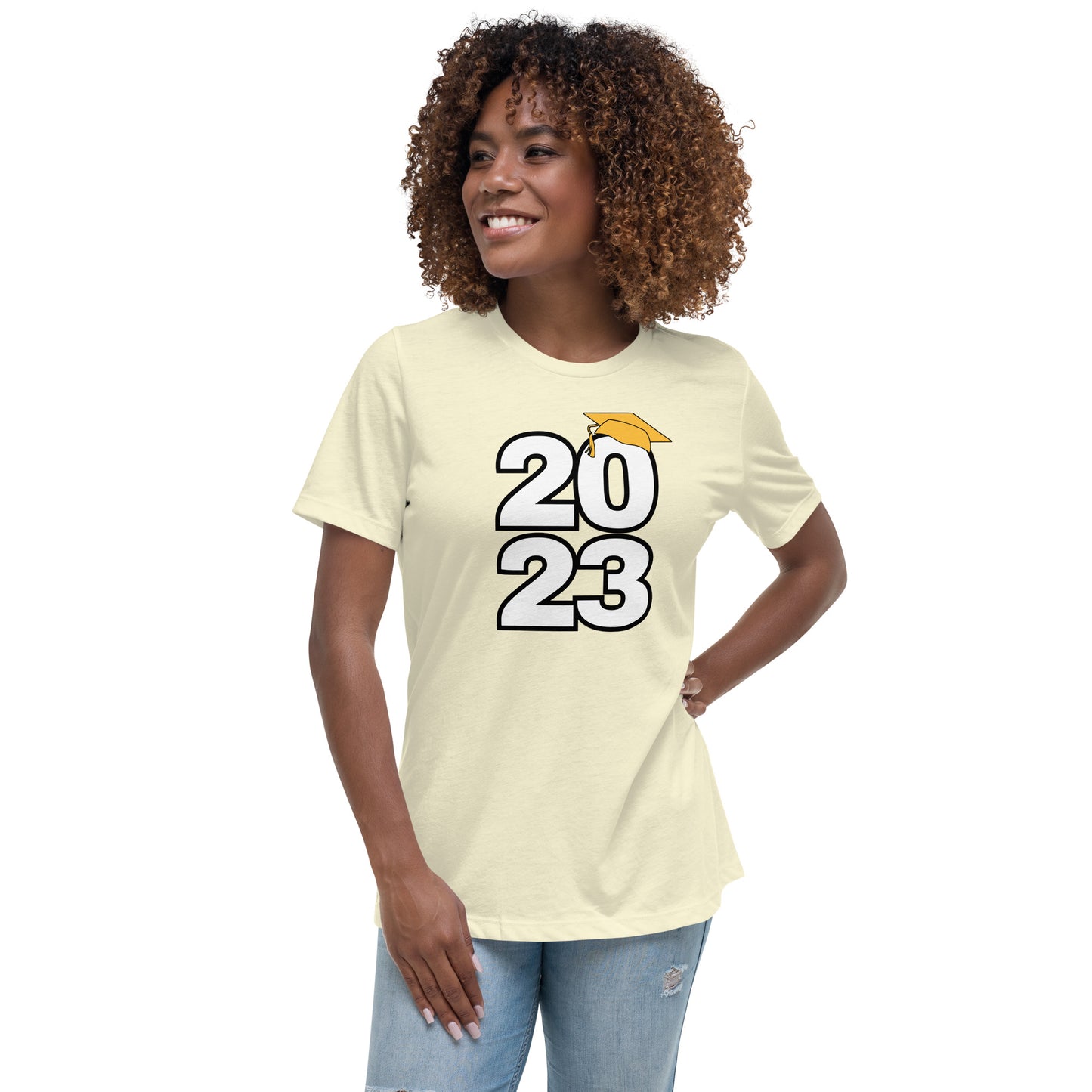 Women's Relaxed T-Shirt-Class of 2023 (GOLD)