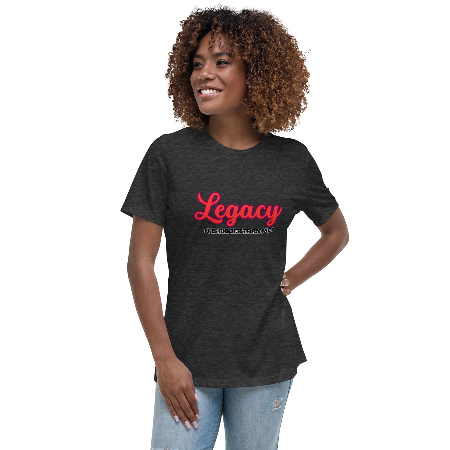 Women's Relaxed T-Shirt-LEGACY (RED)