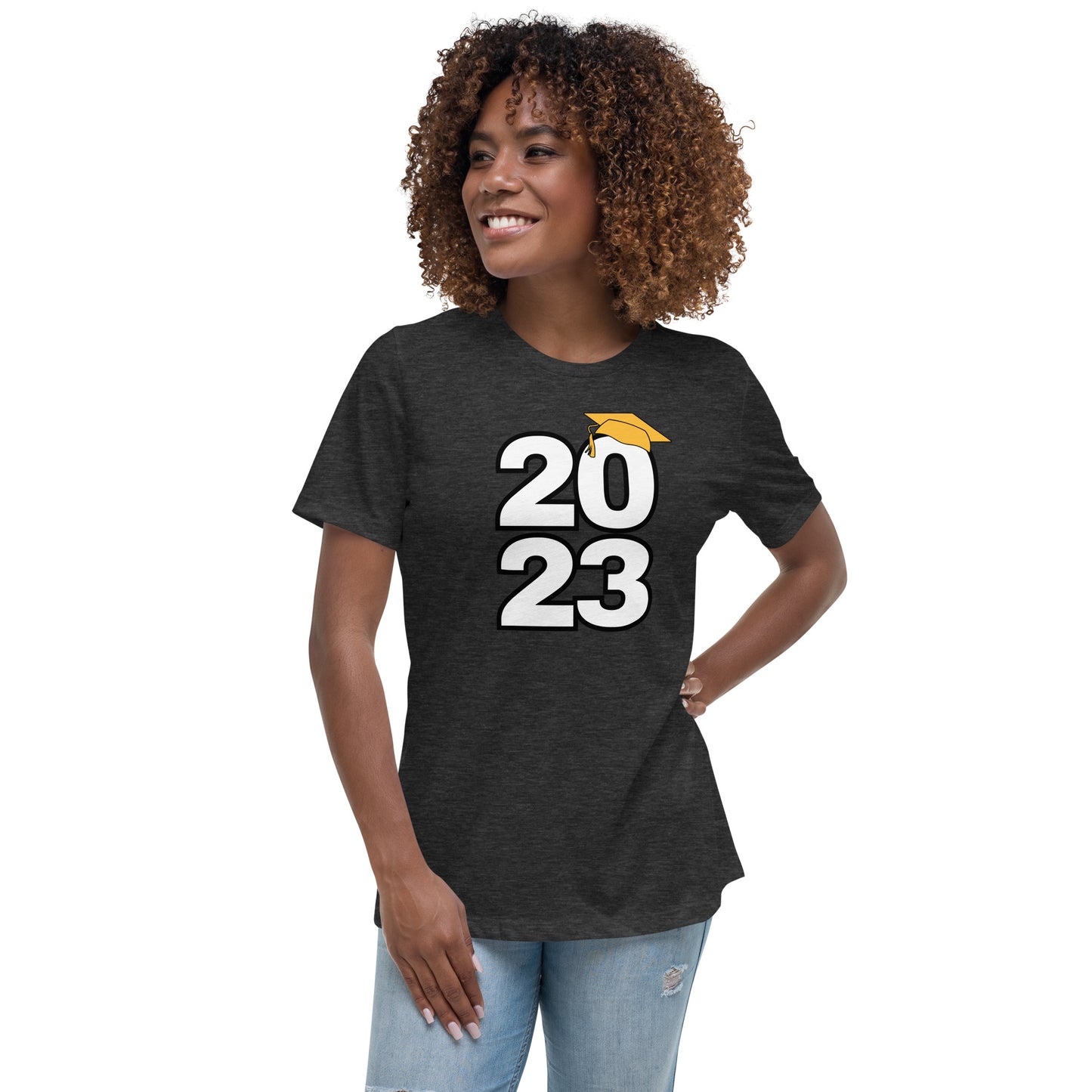 Women's Relaxed T-Shirt-Class of 2023 (GOLD)