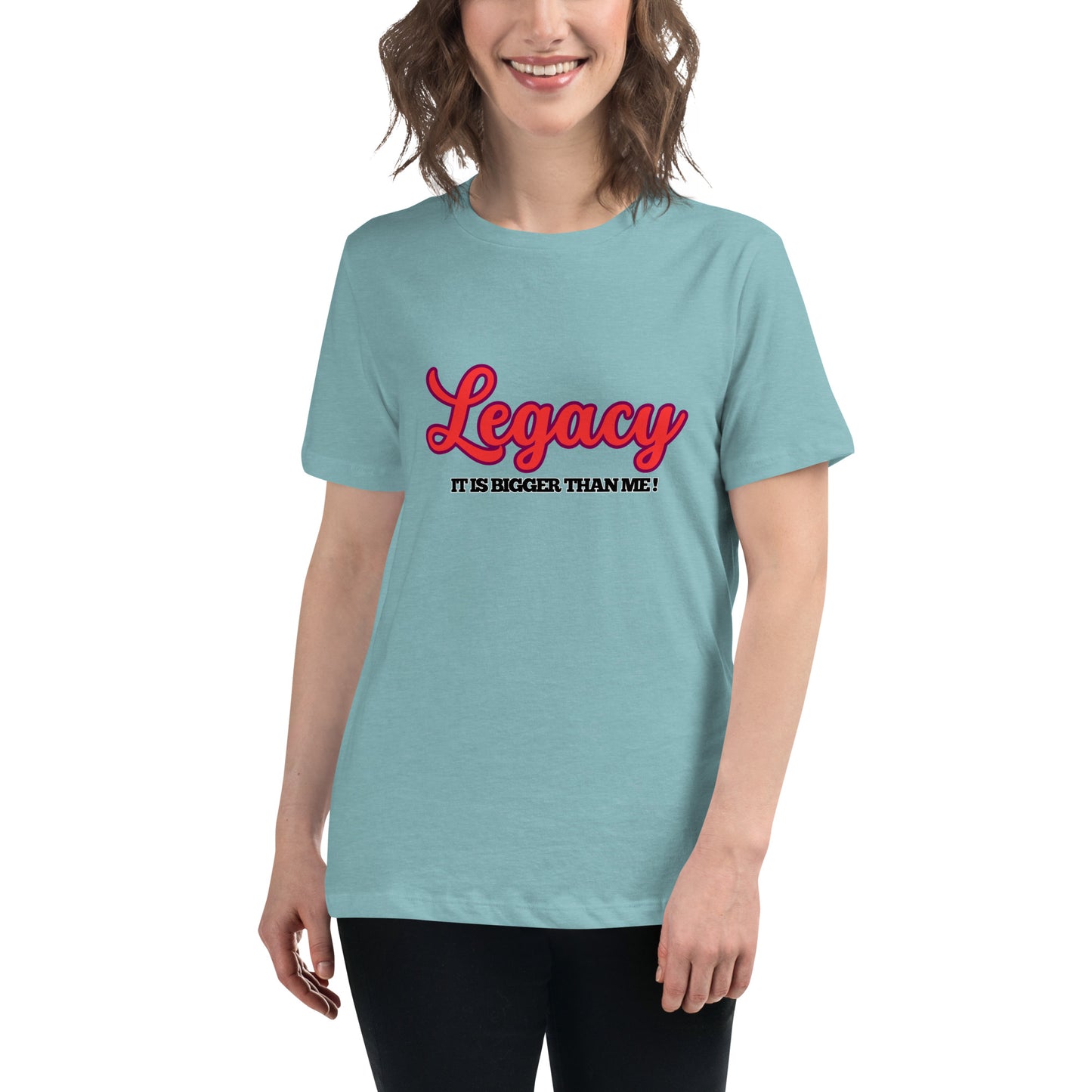 Women's Relaxed T-Shirt-LEGACY (RED)