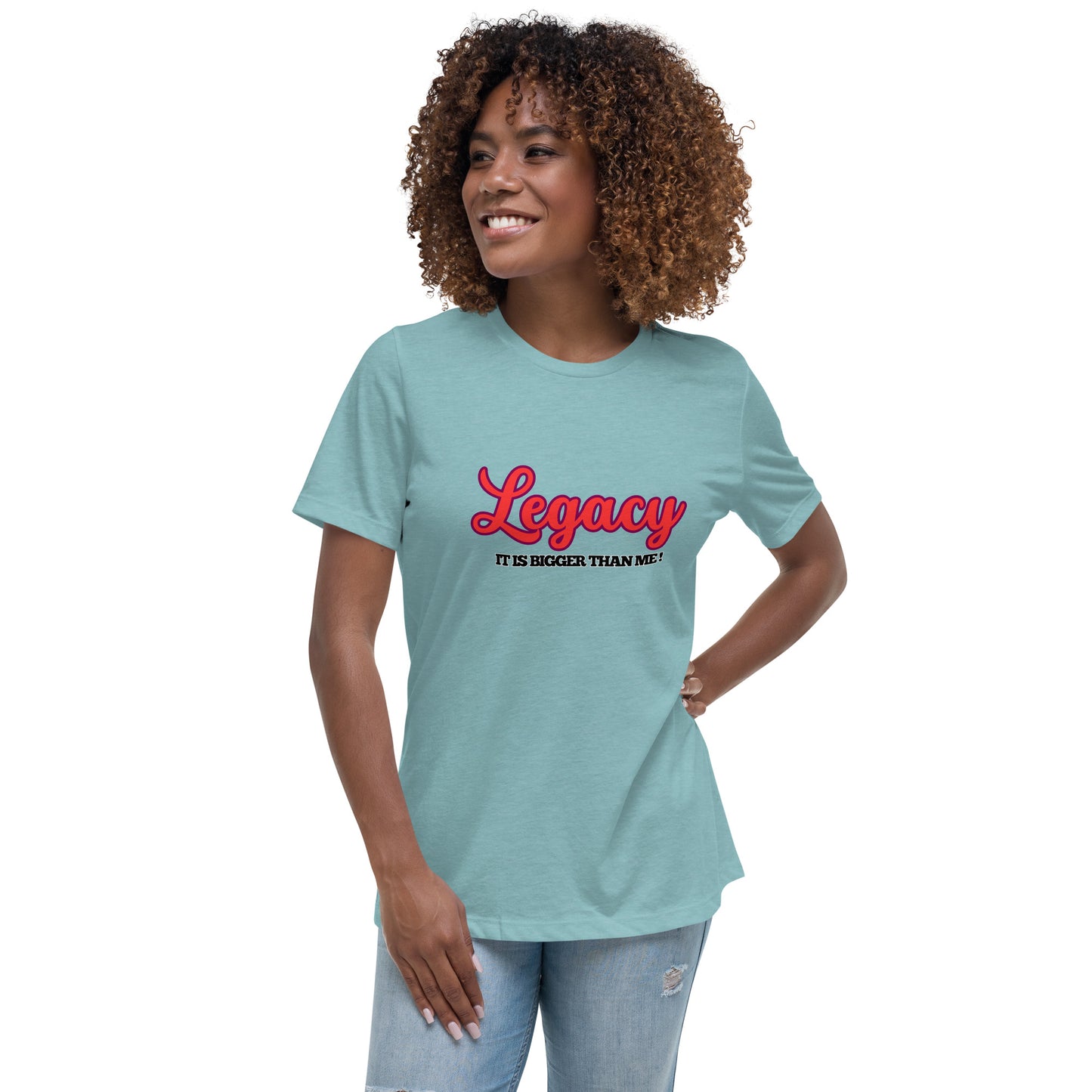 Women's Relaxed T-Shirt-LEGACY (RED)