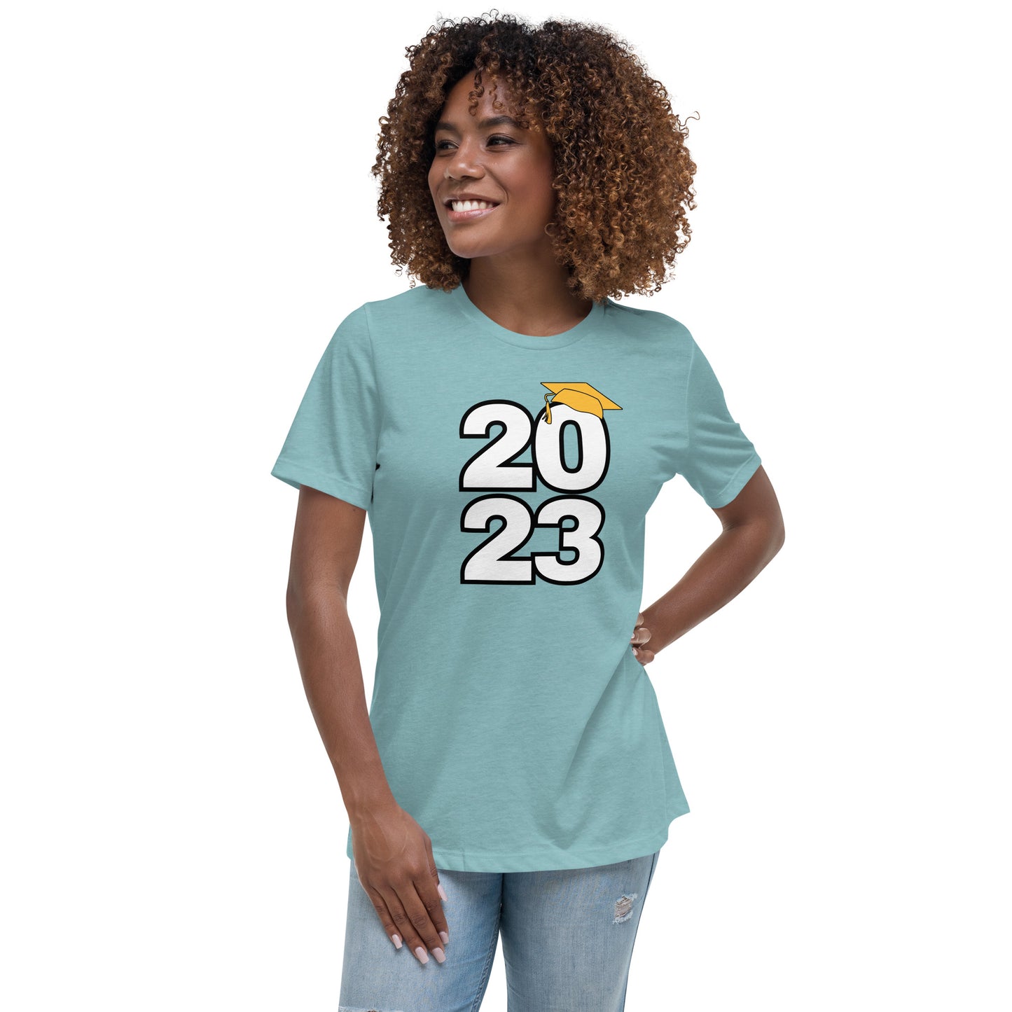 Women's Relaxed T-Shirt-Class of 2023 (GOLD)